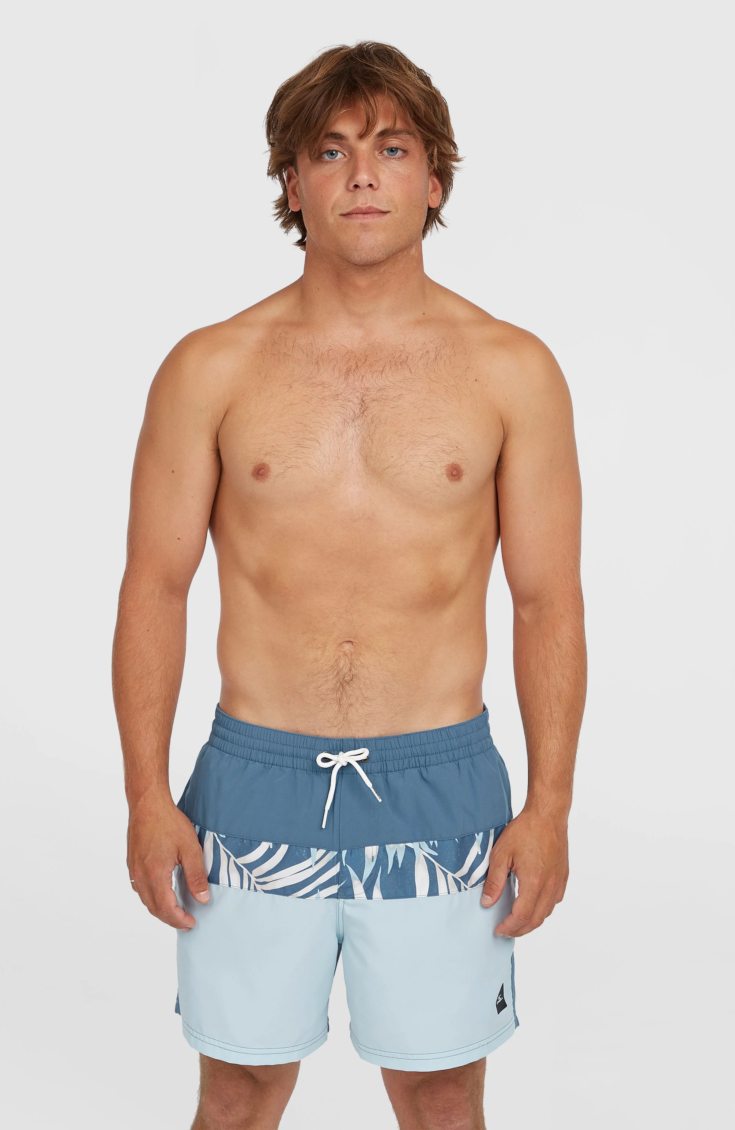 10110-cali-block-15-swim-shorts-blue-dipped-leaves-1.webp Cali Block 15'' Swim Shorts | Blue Dipped Leaves