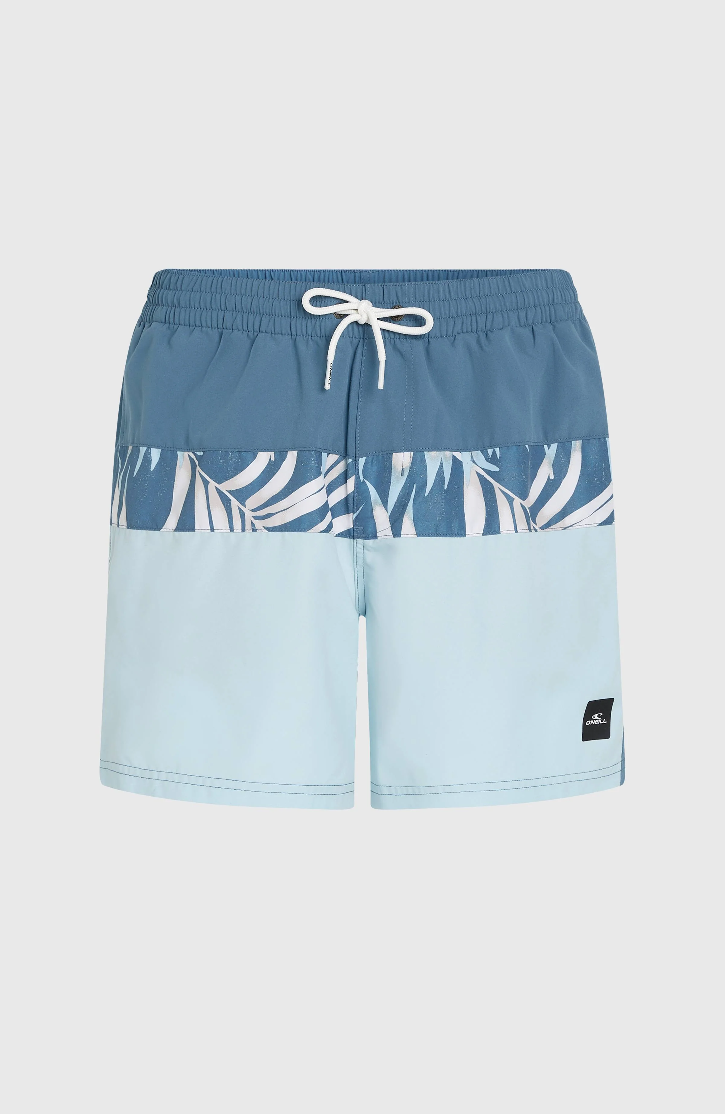 Cali Block 15'' Swim Shorts | Blue Dipped Leaves