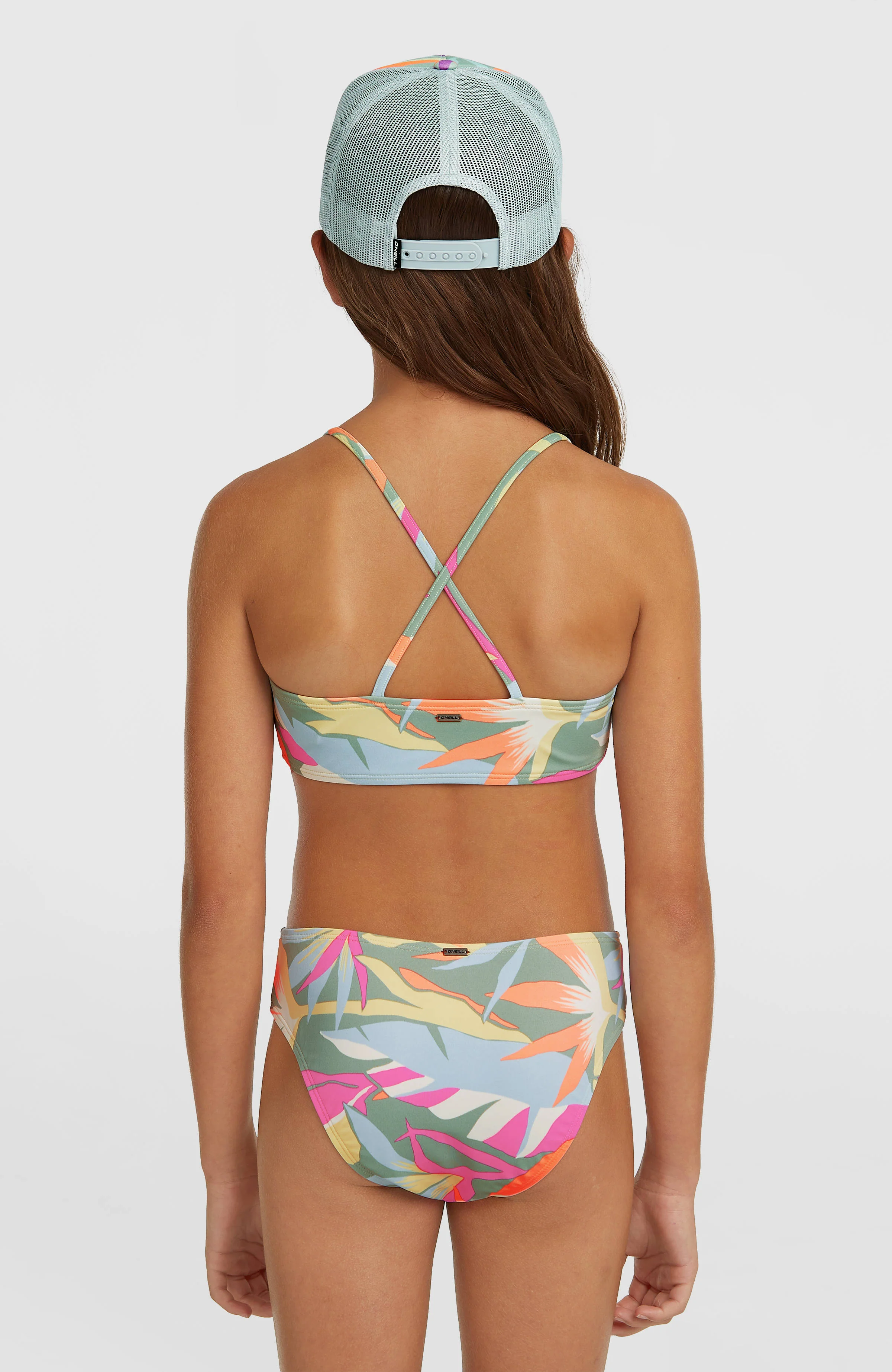 Essentials Bralette Bikini Set | Green Wmns Tropicana