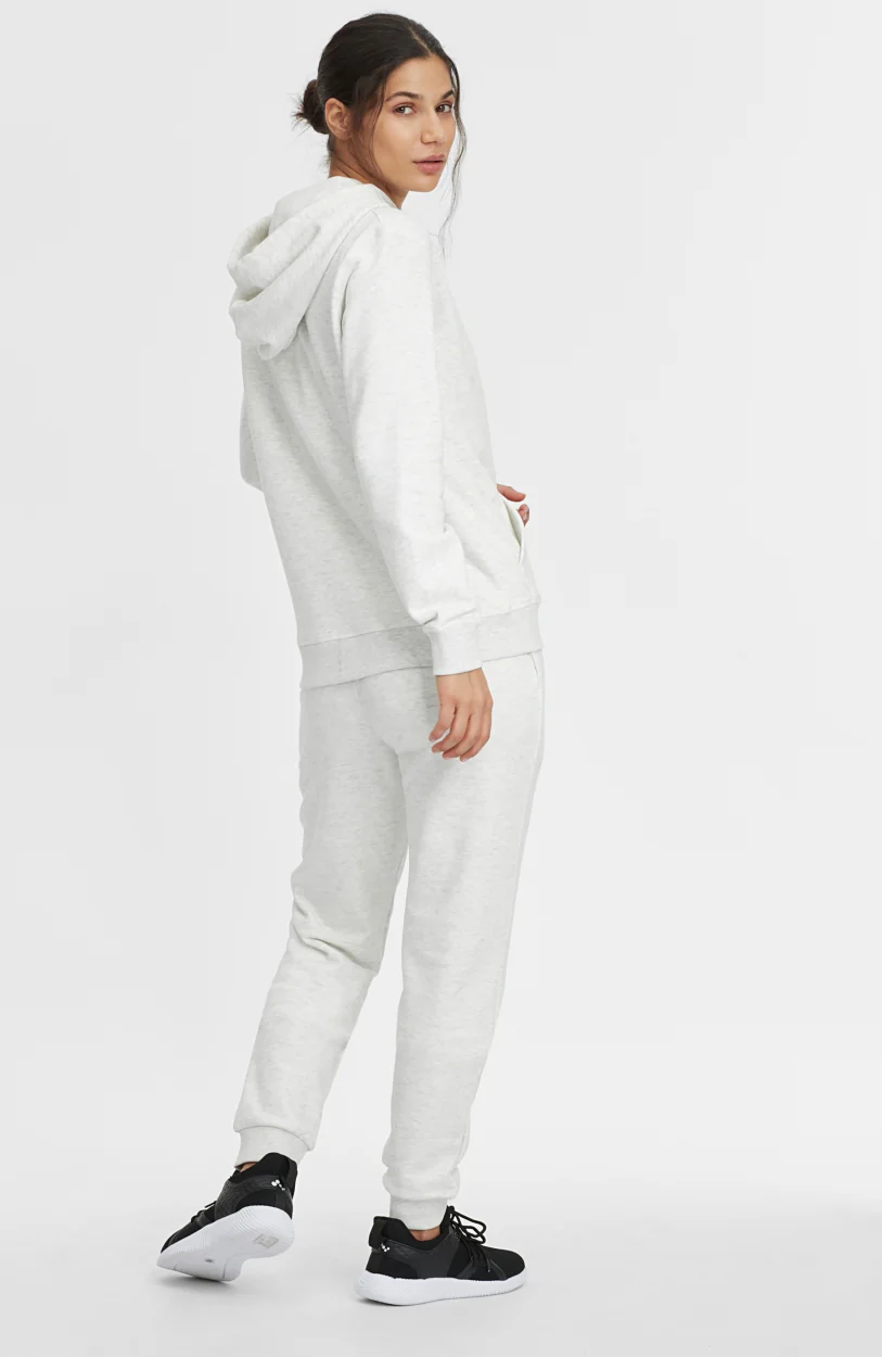 Triple Stack Full Zip Hoodie | White Melee