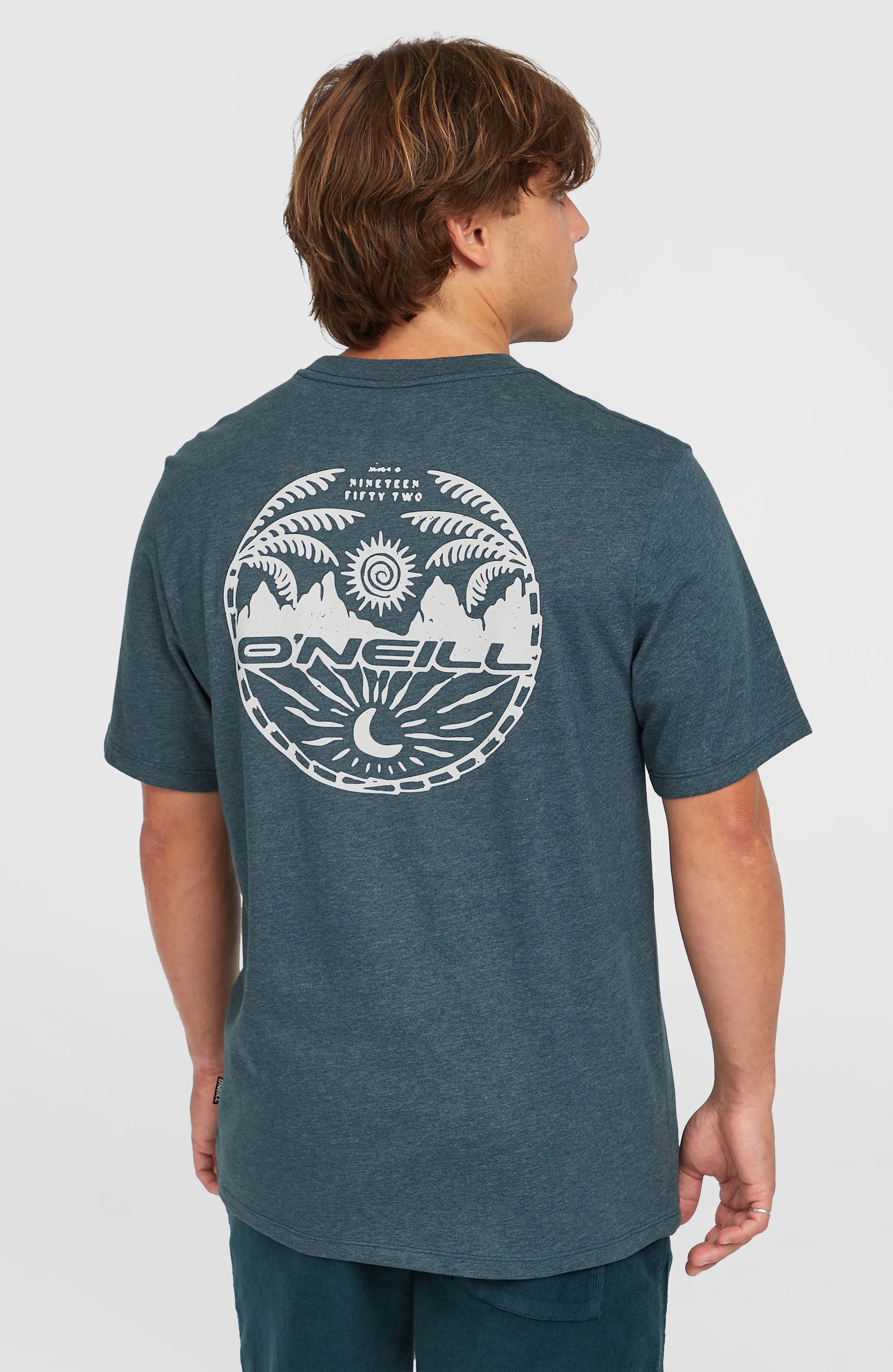 Back Print T-Shirt | Alma Steel Melange