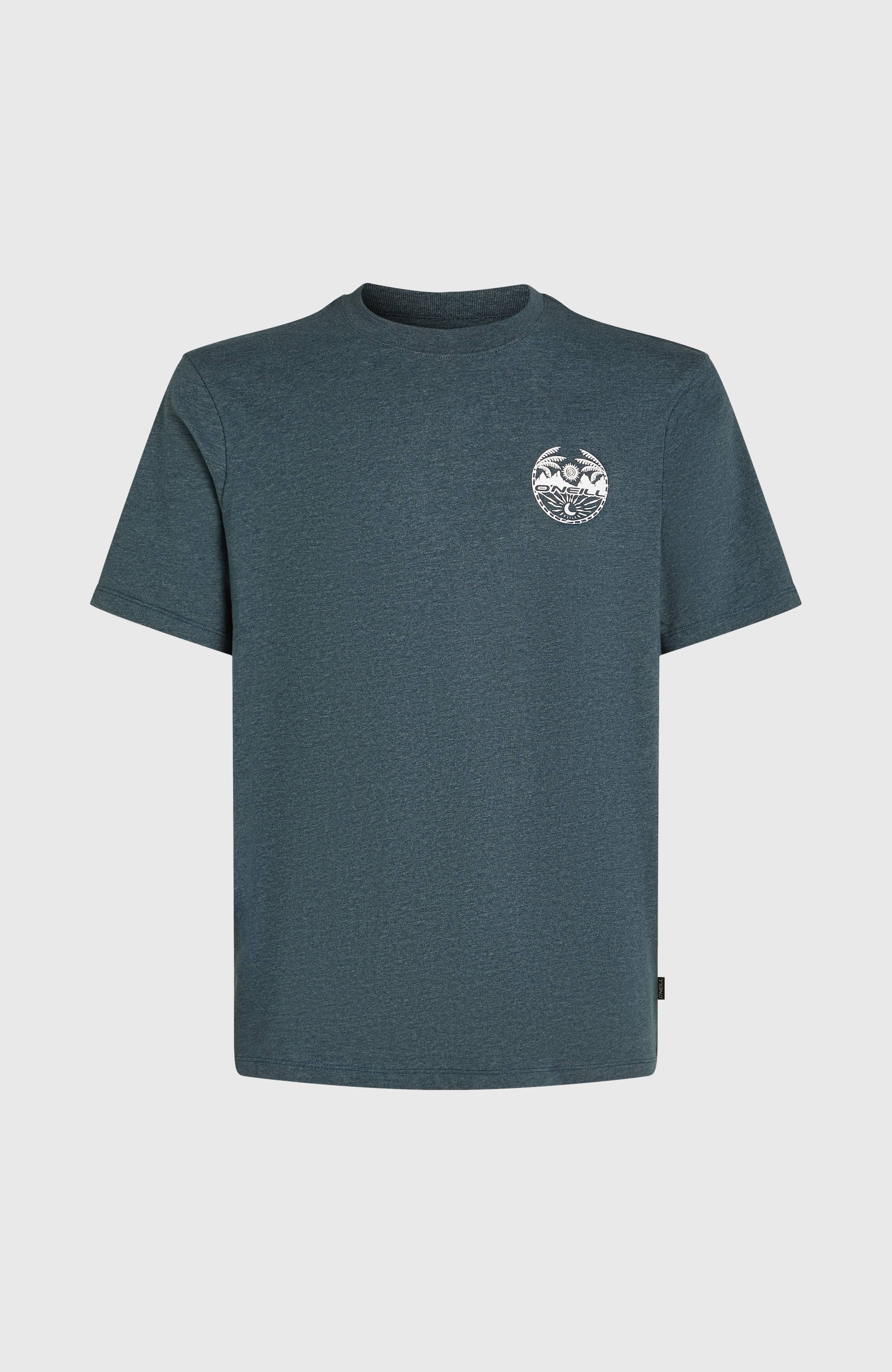 Back Print T-Shirt | Alma Steel Melange