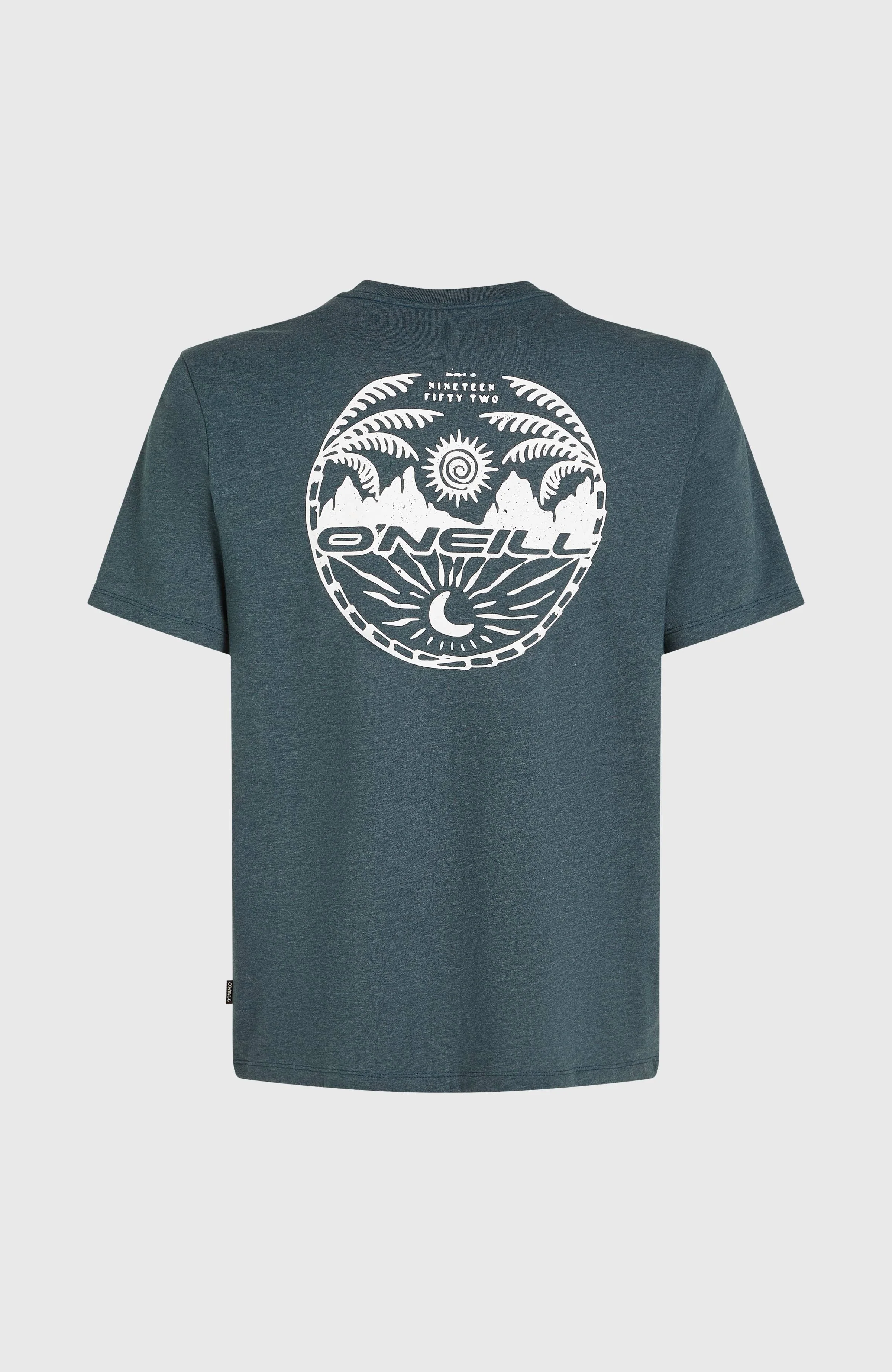 Back Print T-Shirt | Alma Steel Melange