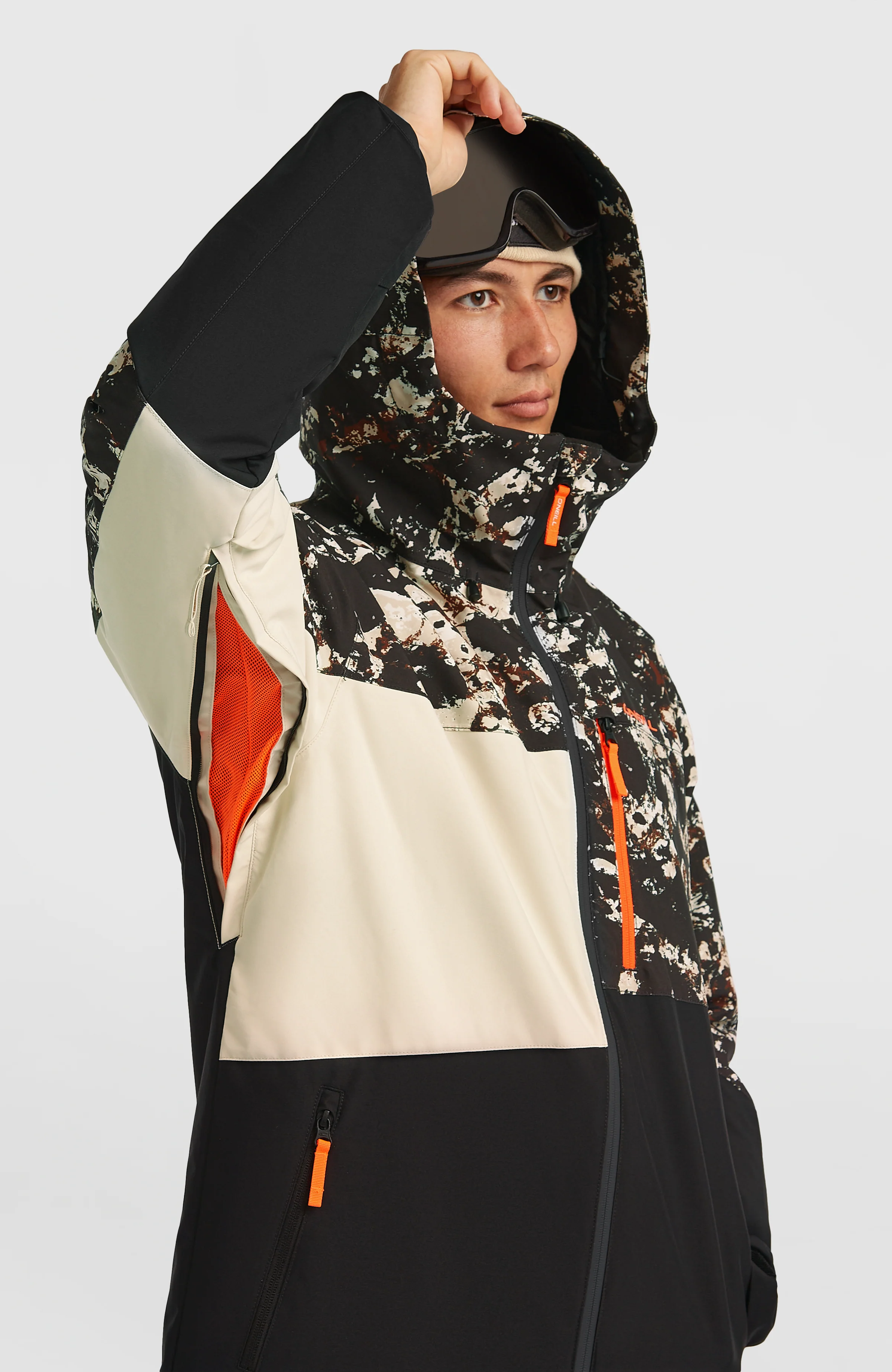 FWC'Cruz Triple Snow Jacket | Black/Beige Quarry
