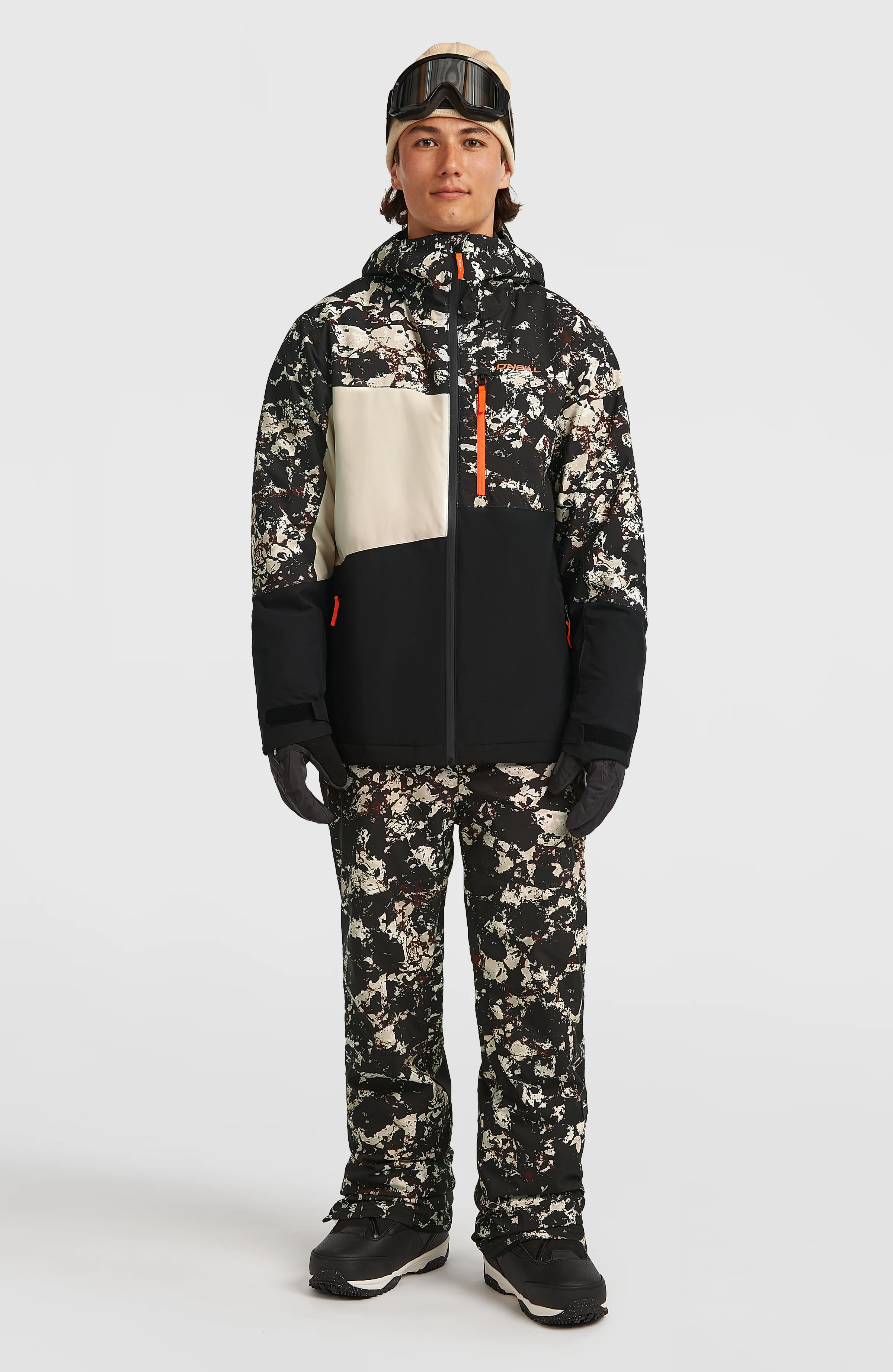 FWC'Cruz Triple Snow Jacket | Black/Beige Quarry