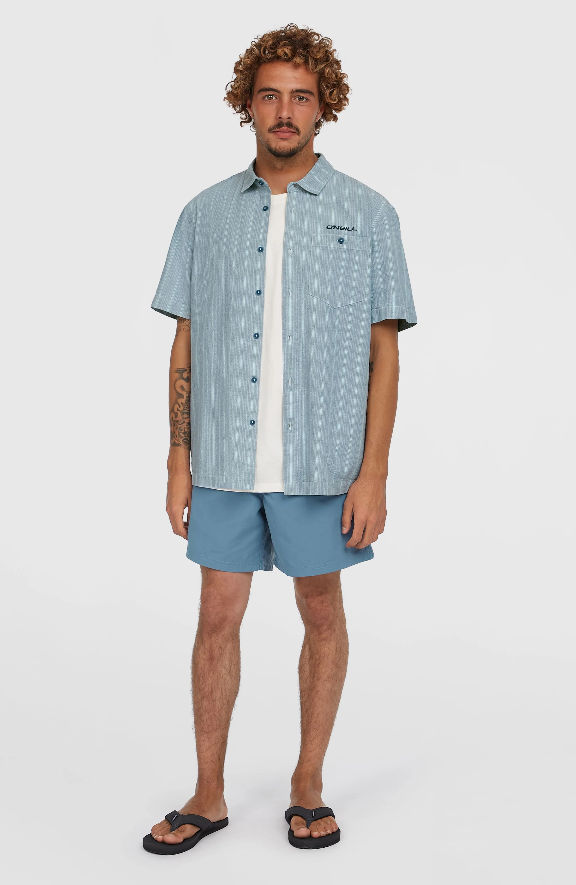 Jacquard Stripe Shirt | Blue Cali Stripe