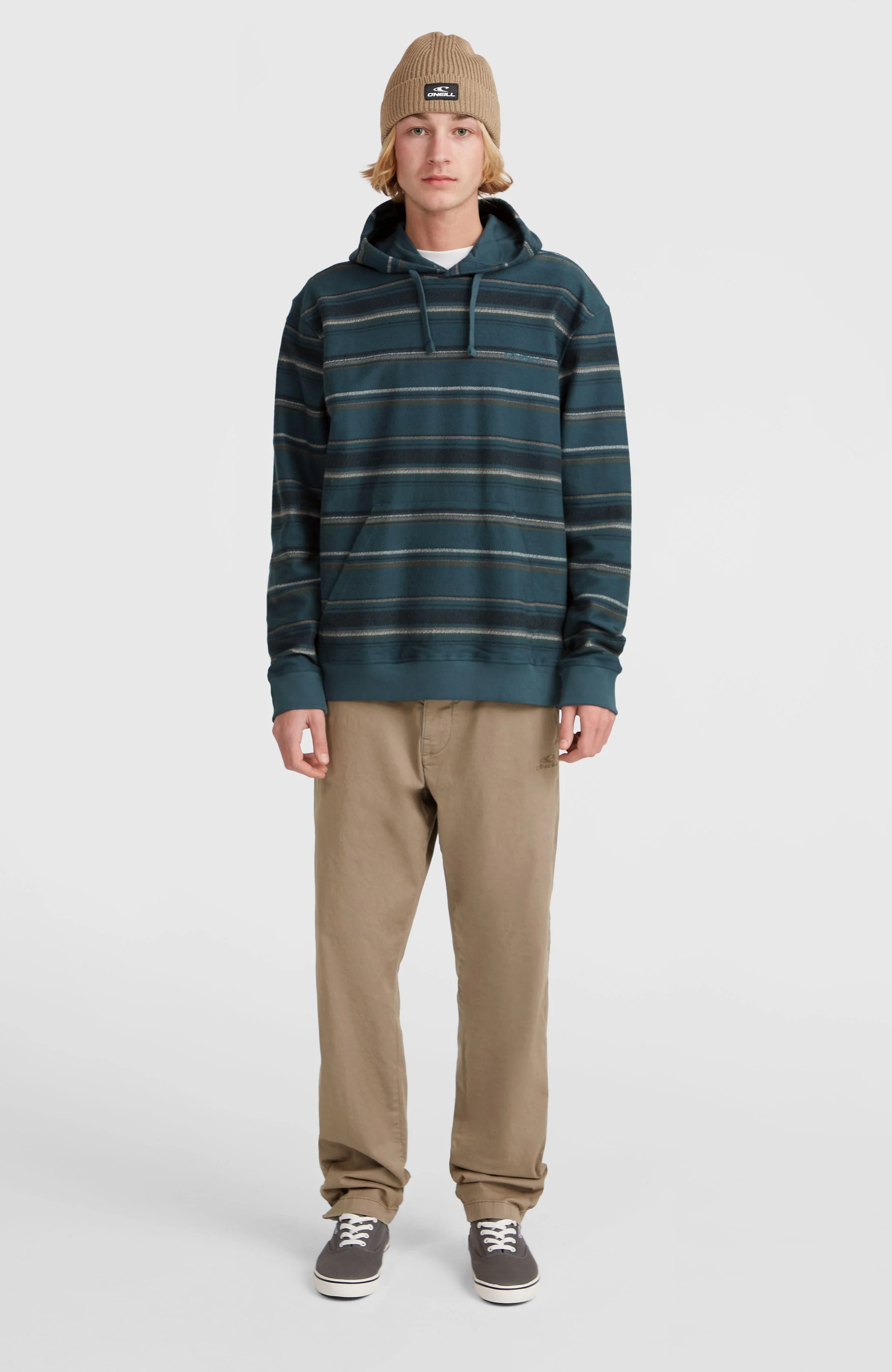 Bavaro Hoodie | Blue Ikat Stripe