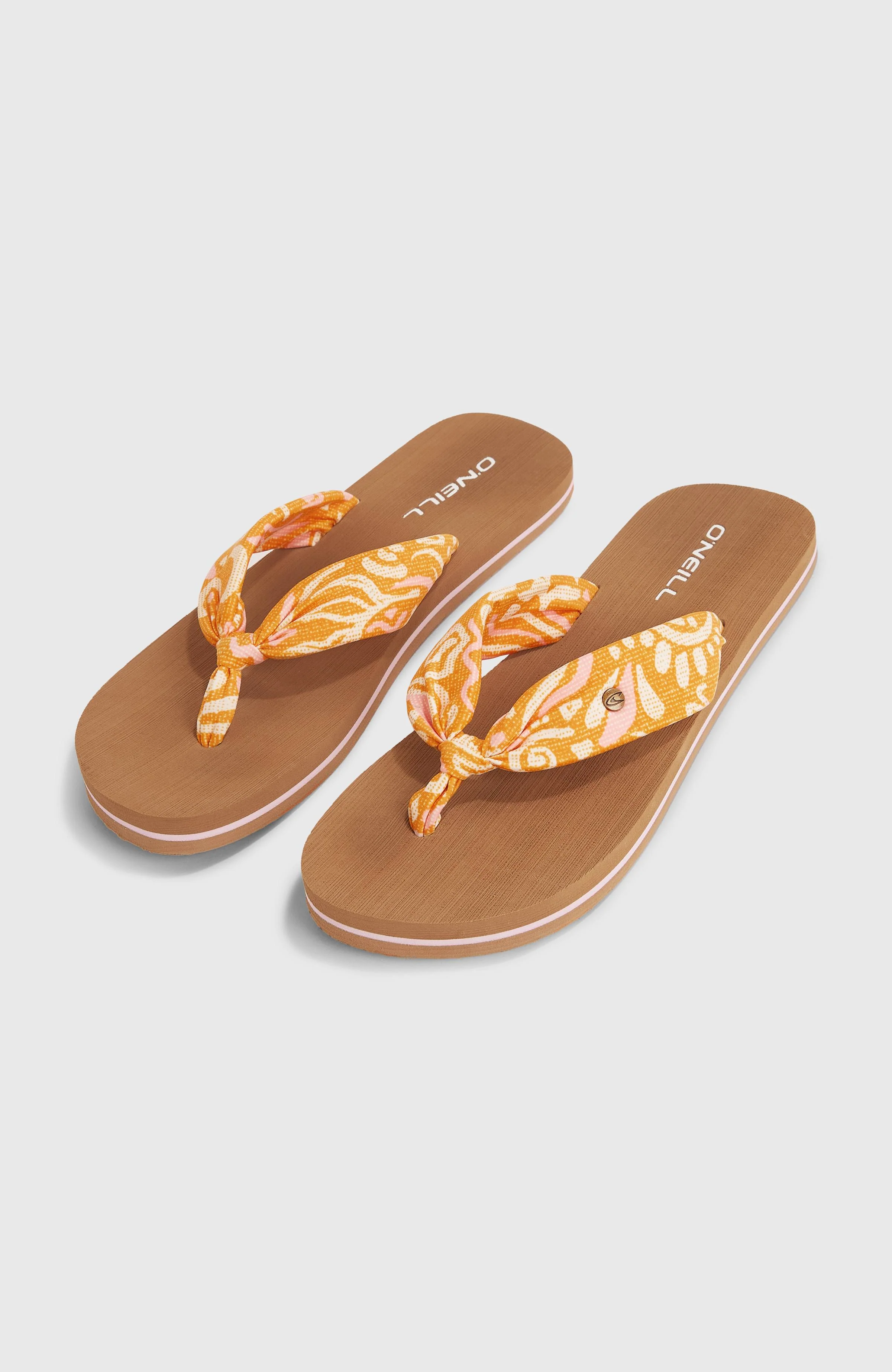 Ditsy Sun  Sandals | Orange Abstract Wave