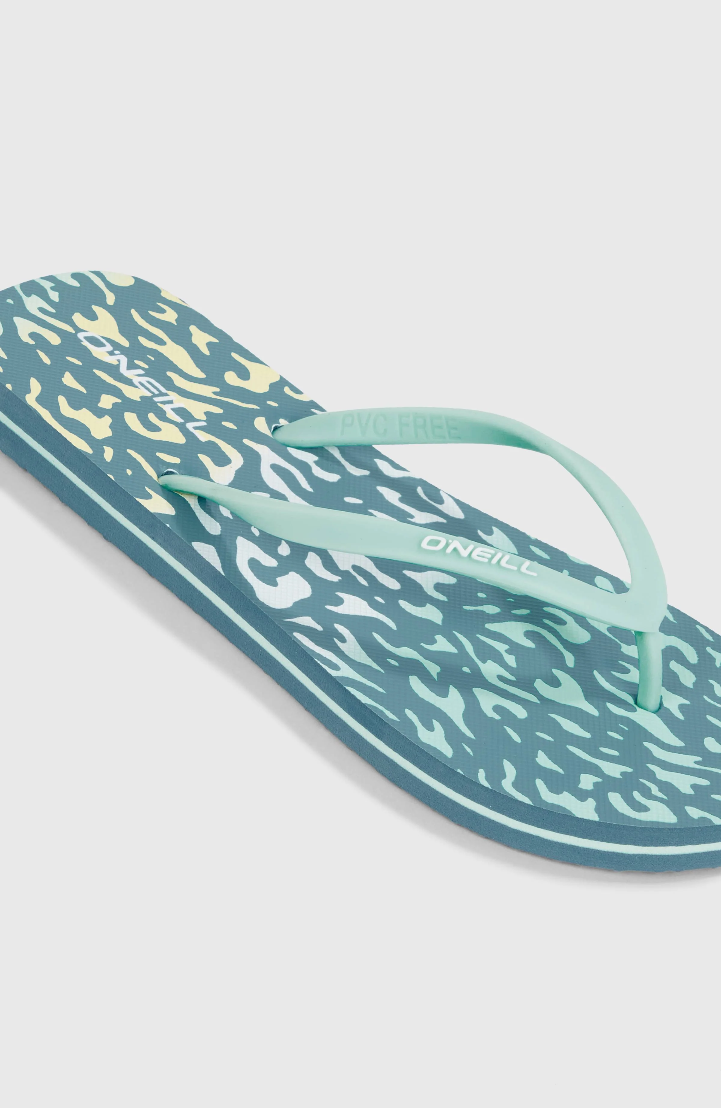 Profile Graphic Sandals | Yellow Animal Blur