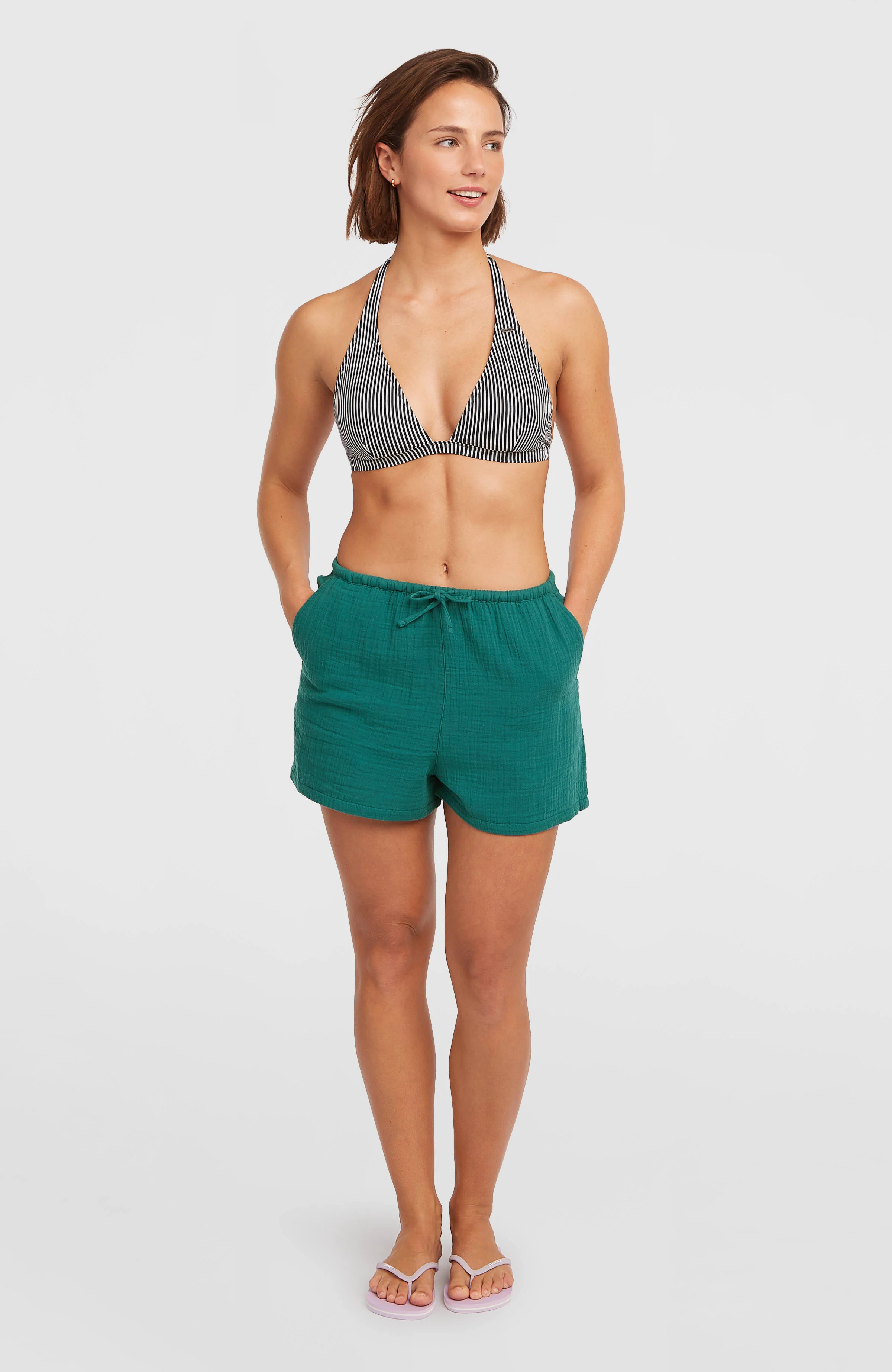Brenda Structured Shorts | Botanical Heat
