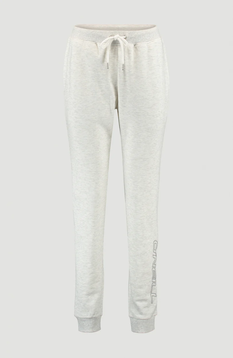 High-Waist Sweatpants | White Melee