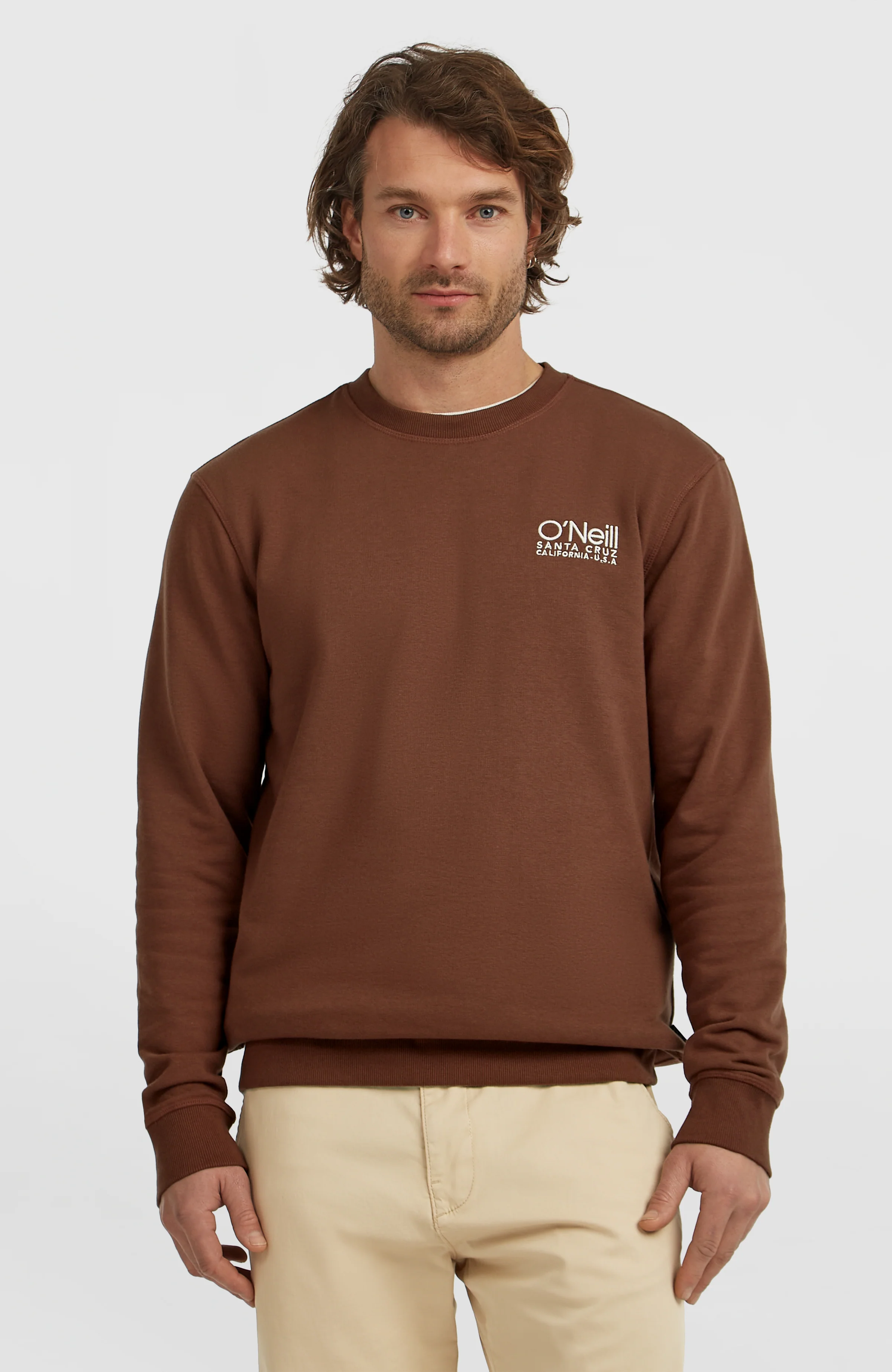 11651-original-cali-logo-crew-sweatshirt-hazel-spice-1.webp Original Cali Logo Crew Sweatshirt | Hazel Spice