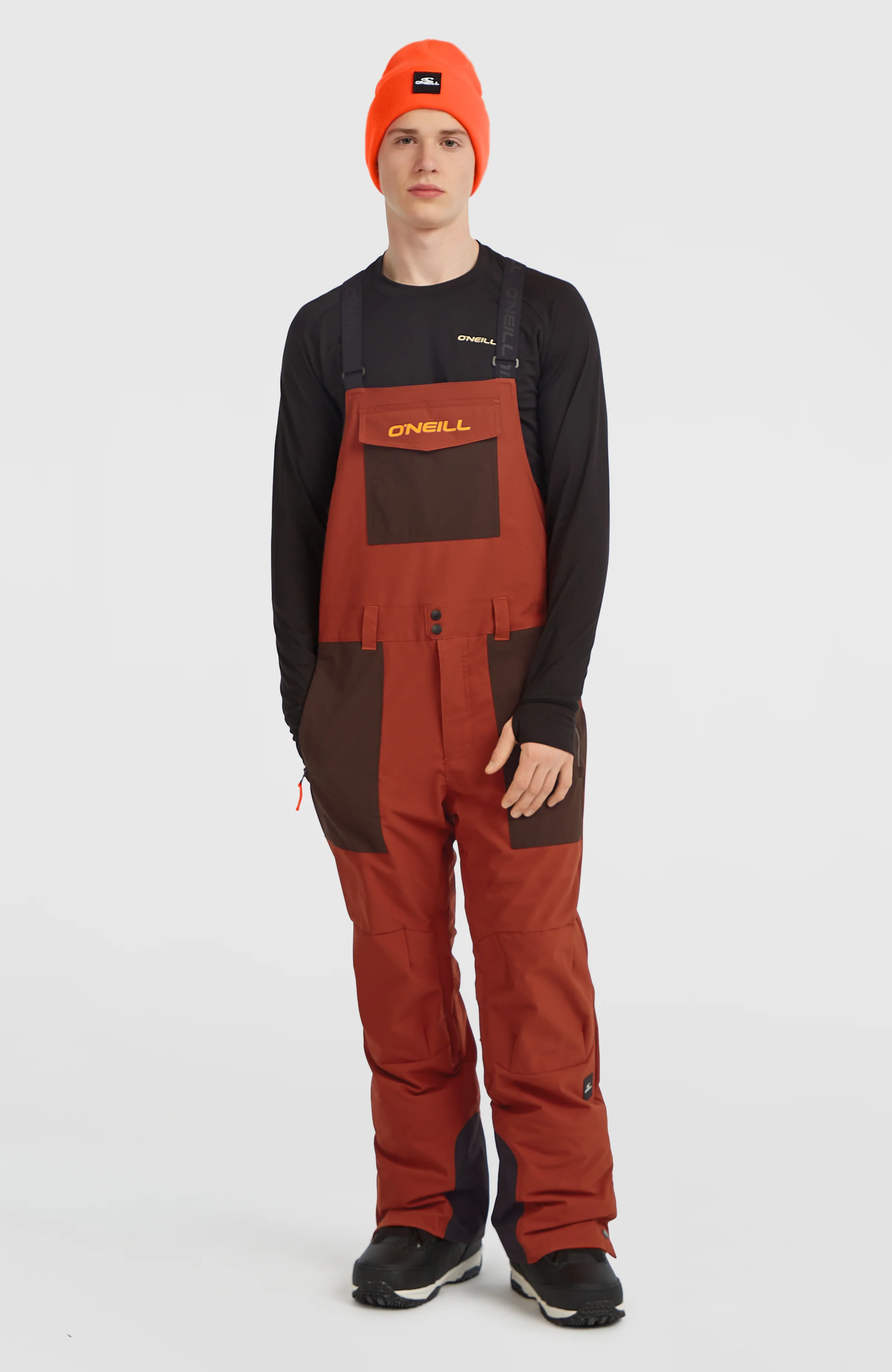 11930-fwc-peak-bib-snow-pants-bonfire-colour-block-1.webp FWC'Peak Bib Snow Pants | Bonfire Colour Block