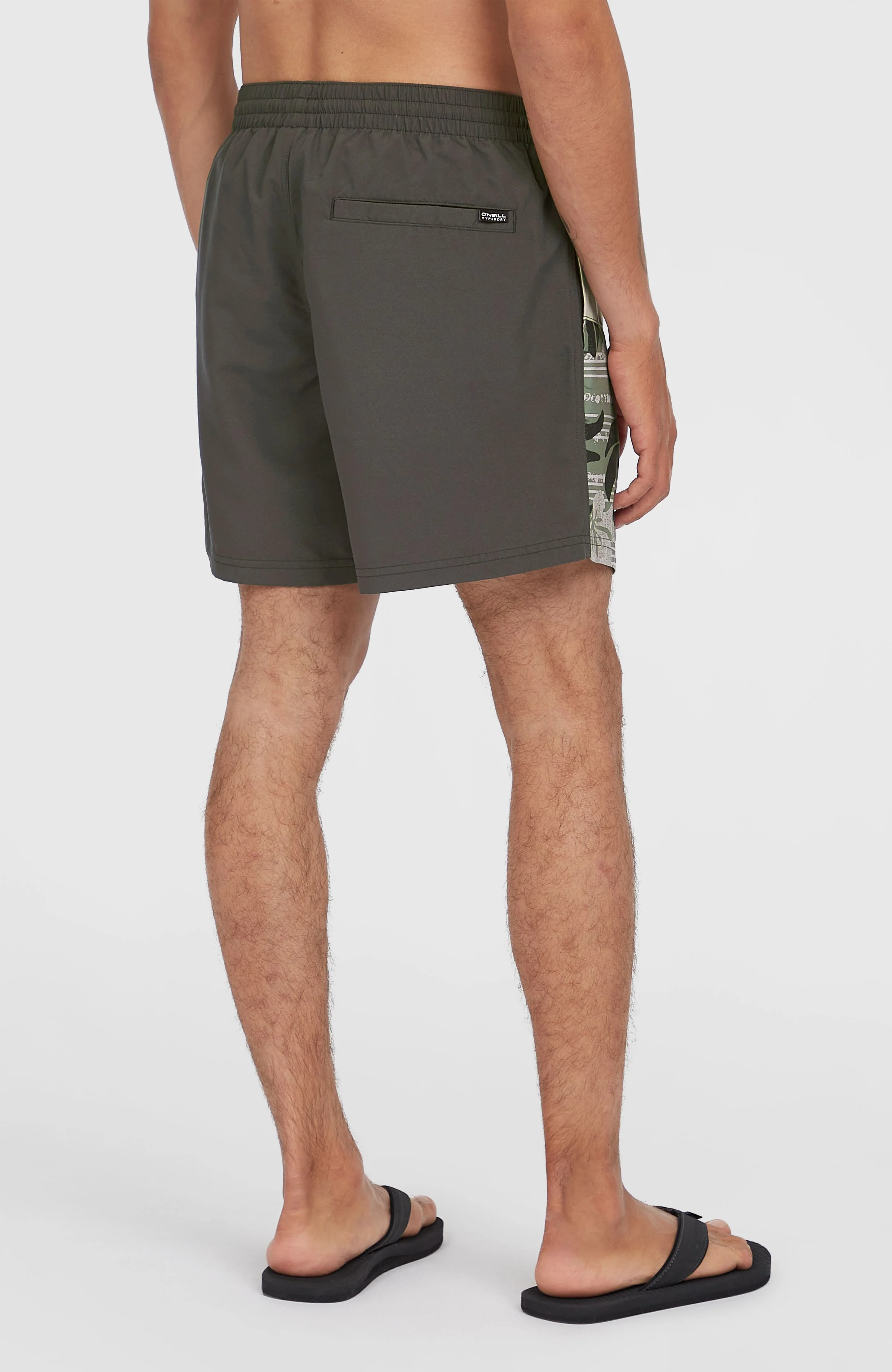 Cali Block 15'' Swim Shorts | Green Dusty Flower