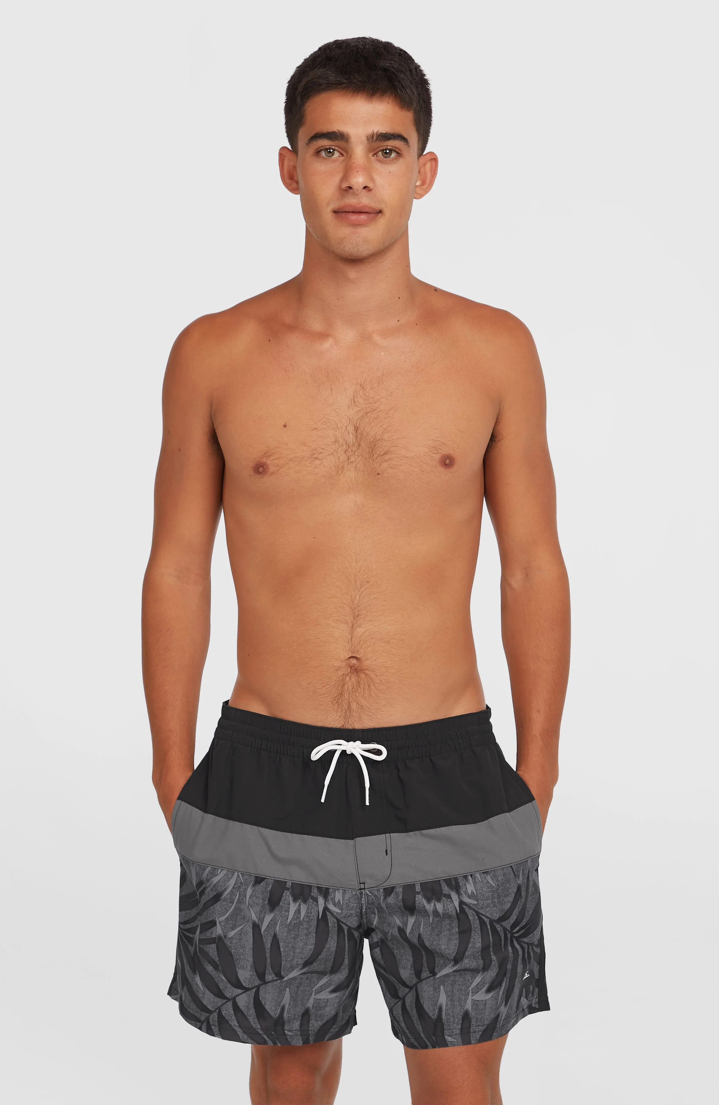 12415-cali-block-15-swim-shorts-black-dipped-leaves-1.webp Cali Block 15'' Swim Shorts | Black Dipped Leaves
