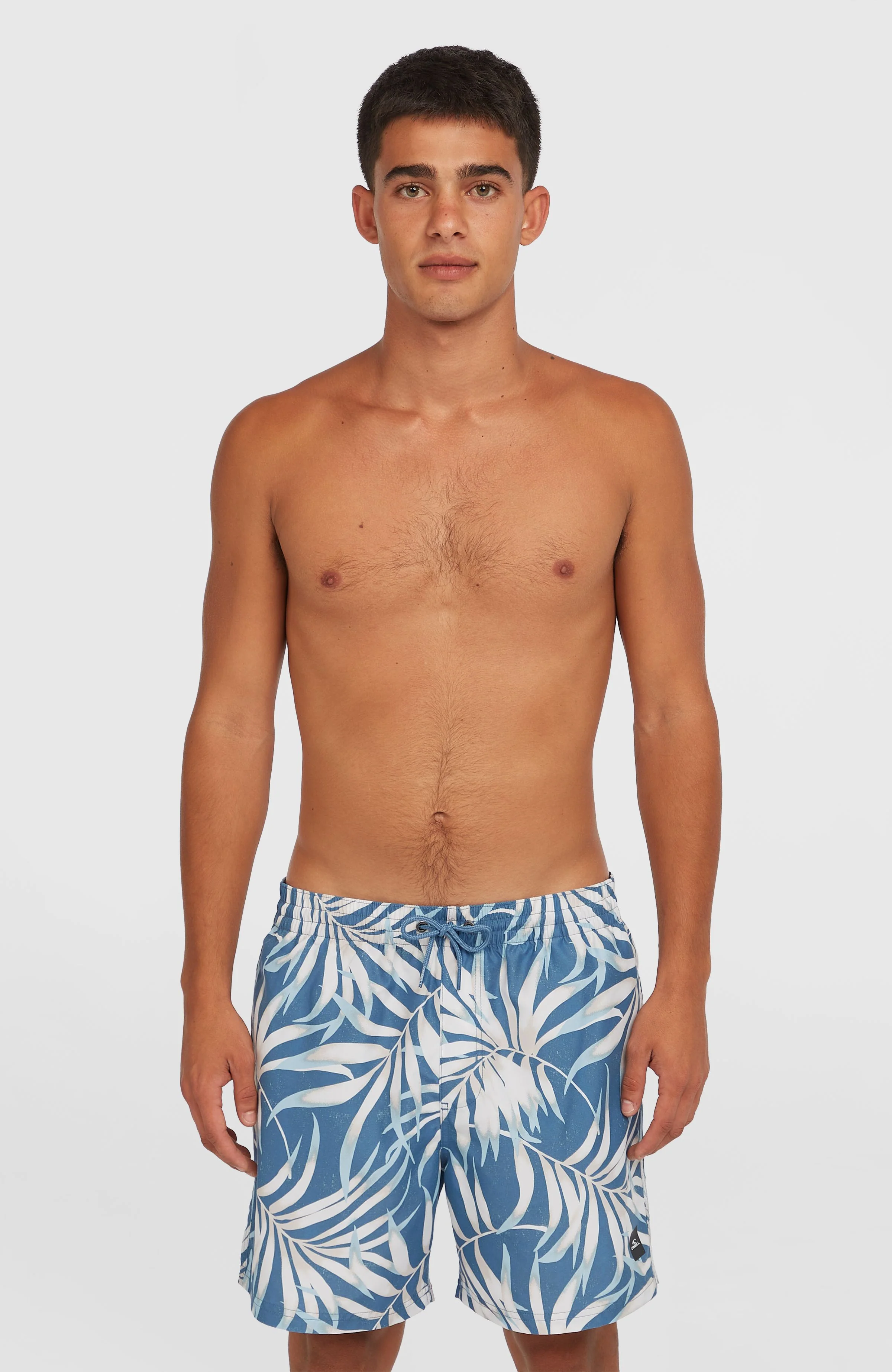 12458-cali-floral-16-swim-shorts-blue-dipped-leaves-1.webp Cali Floral 16'' Swim Shorts | Blue Dipped Leaves