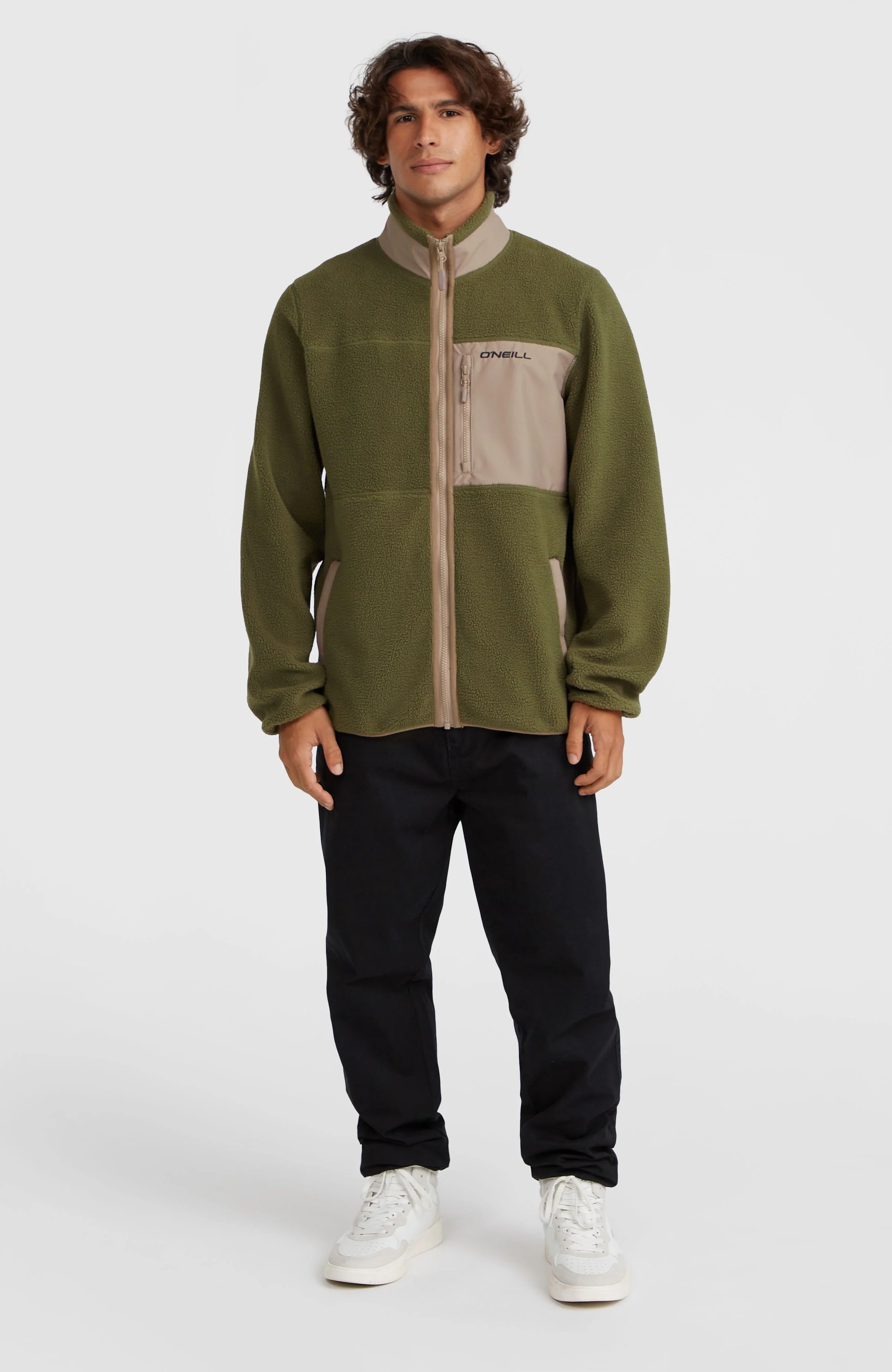 High-Pile Full-Zip Fleece | Forest Night