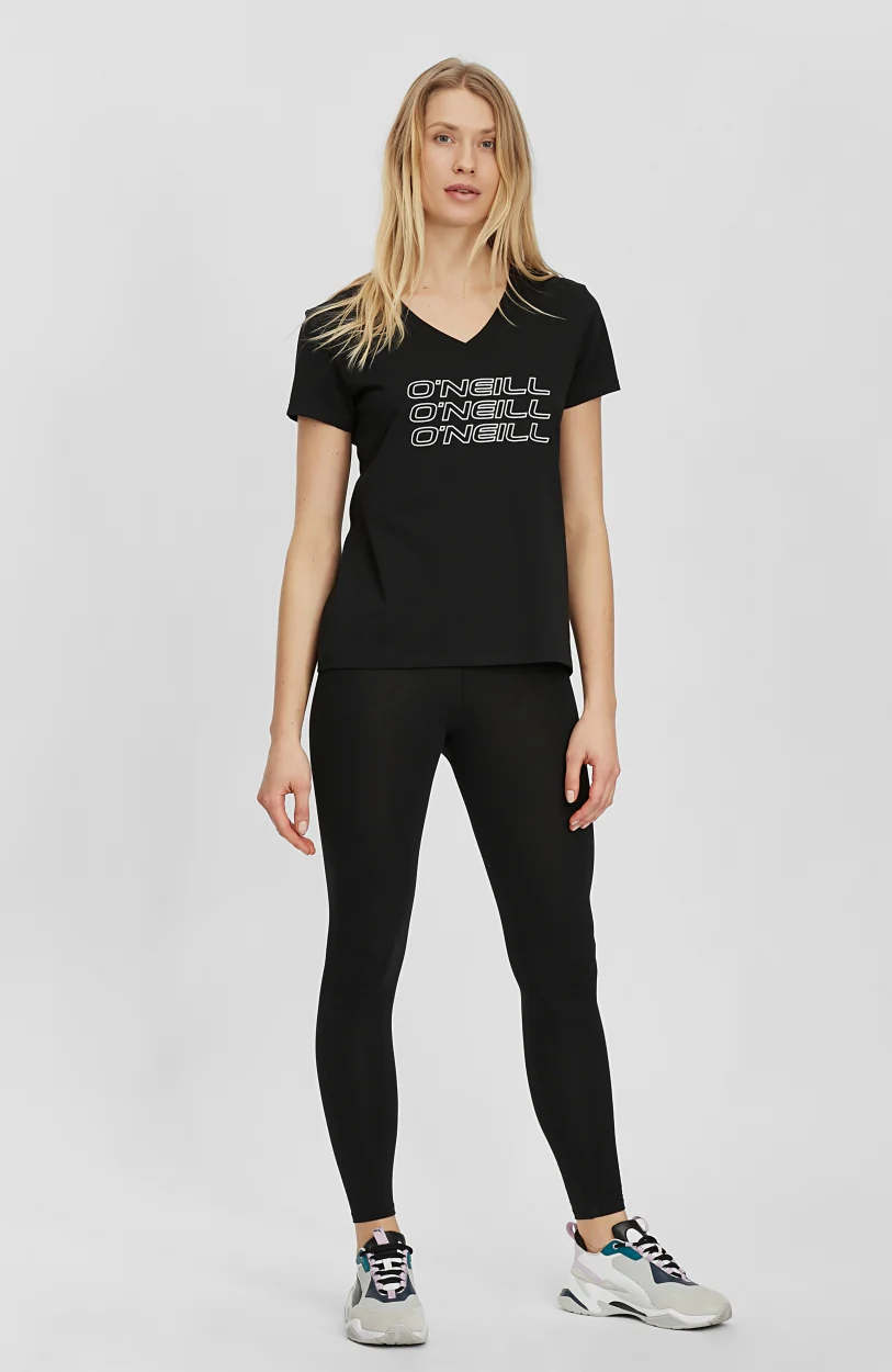 Triple Stack V-Neck T-Shirt | BlackOut - A