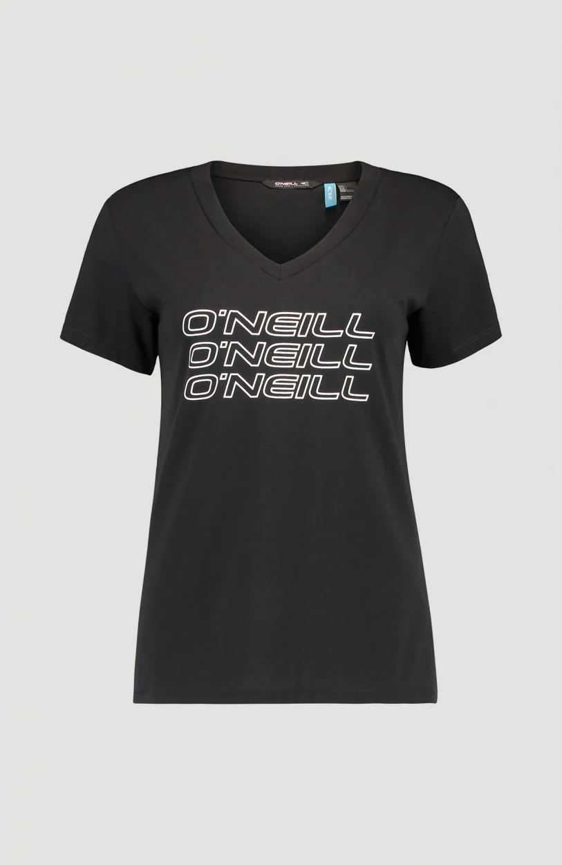 Triple Stack V-Neck T-Shirt | BlackOut - A