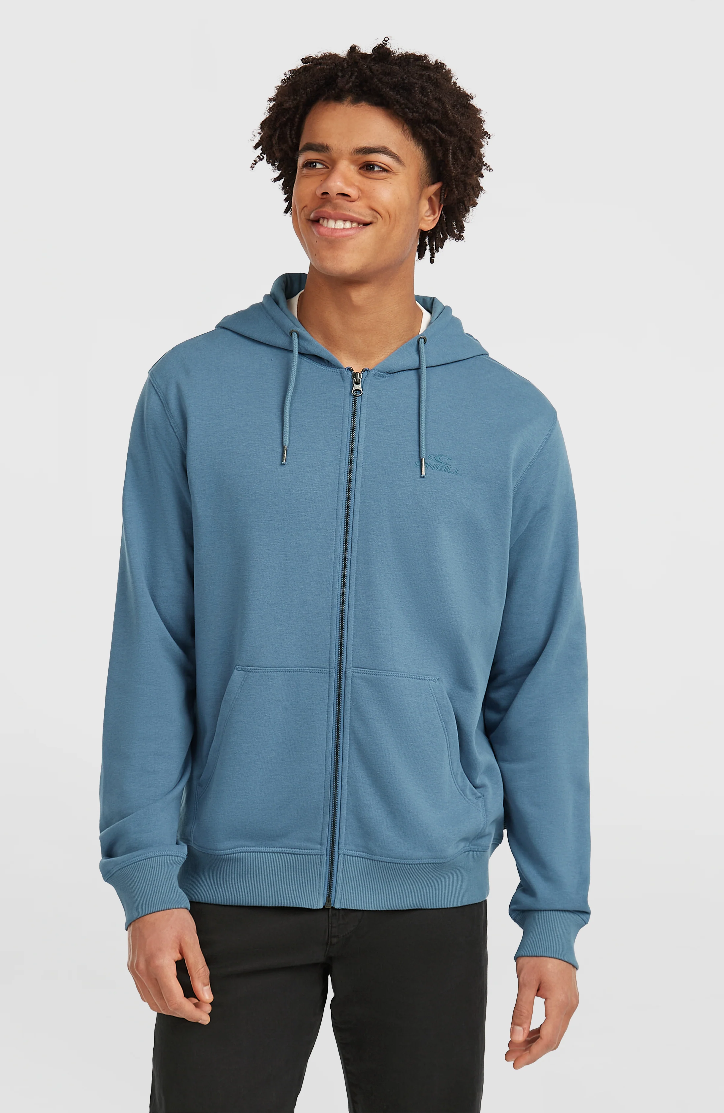 13070-small-logo-full-zip-hoodie-mozart-blue-1.webp Small Logo Full-Zip Hoodie | Mozart Blue