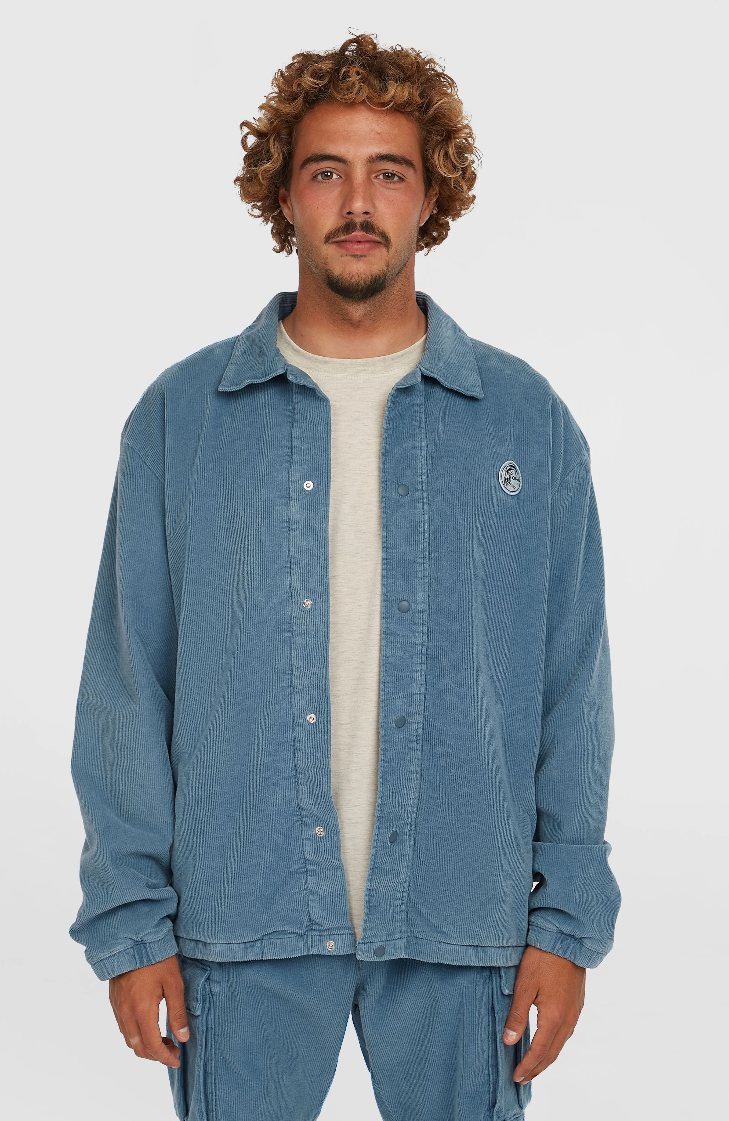 13134-cord-coach-jacket-copen-blue-1.webp Cord Coach Jacket | Copen Blue
