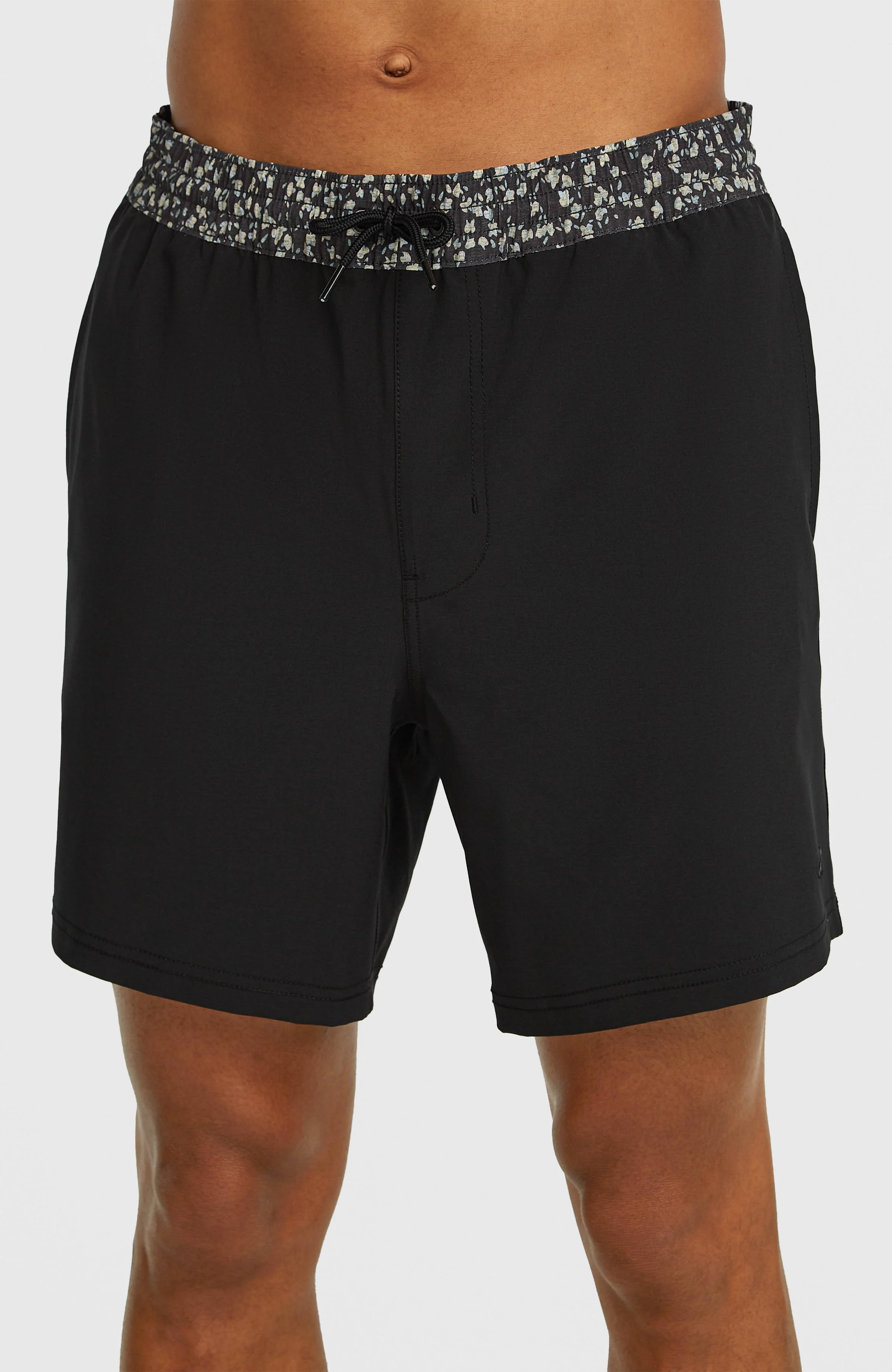 Pocket Print 16'' Swimshorts | Black Out