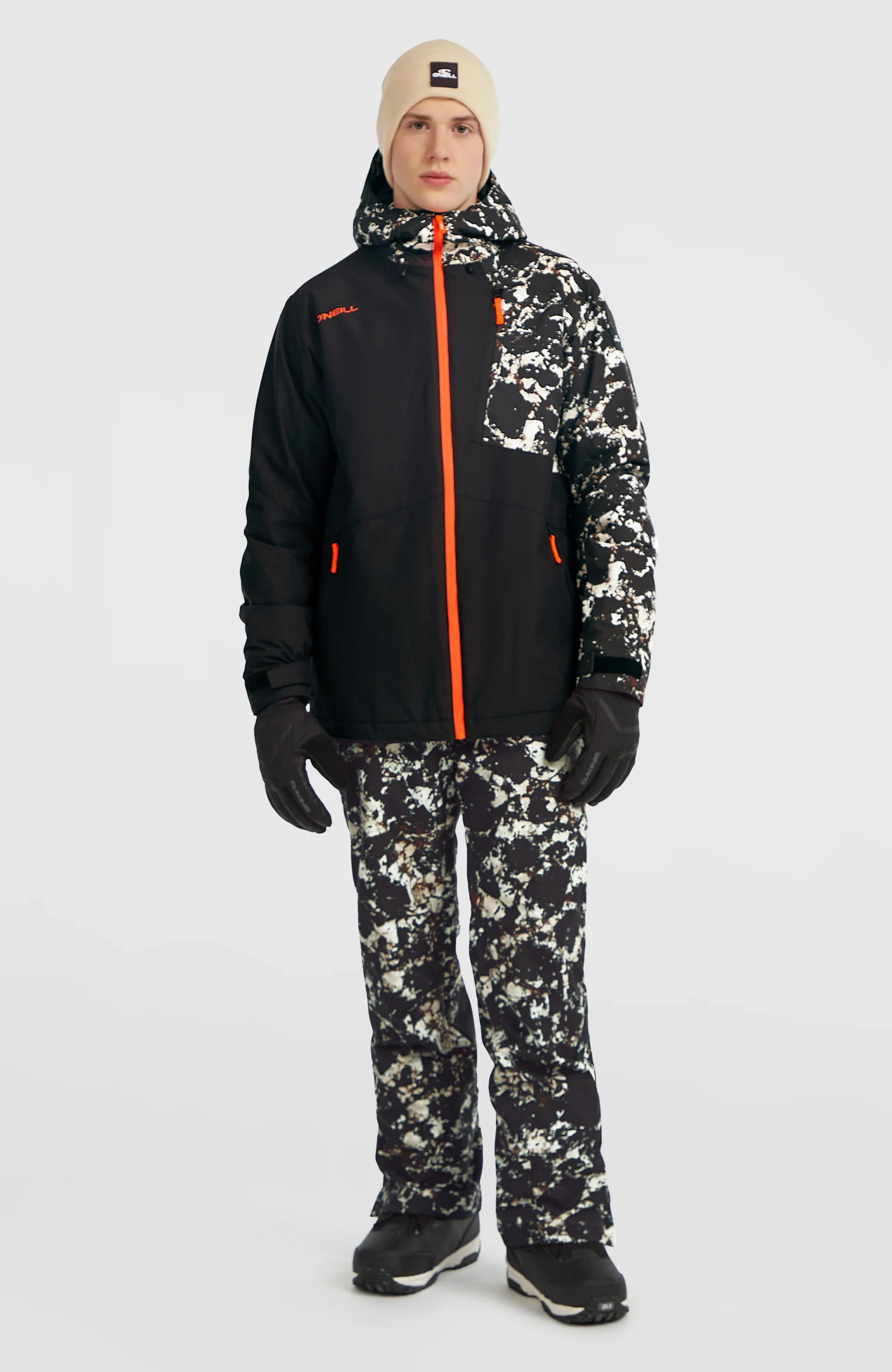 FWC'Cruz Block Snow Jacket | Black/Beige Quarry