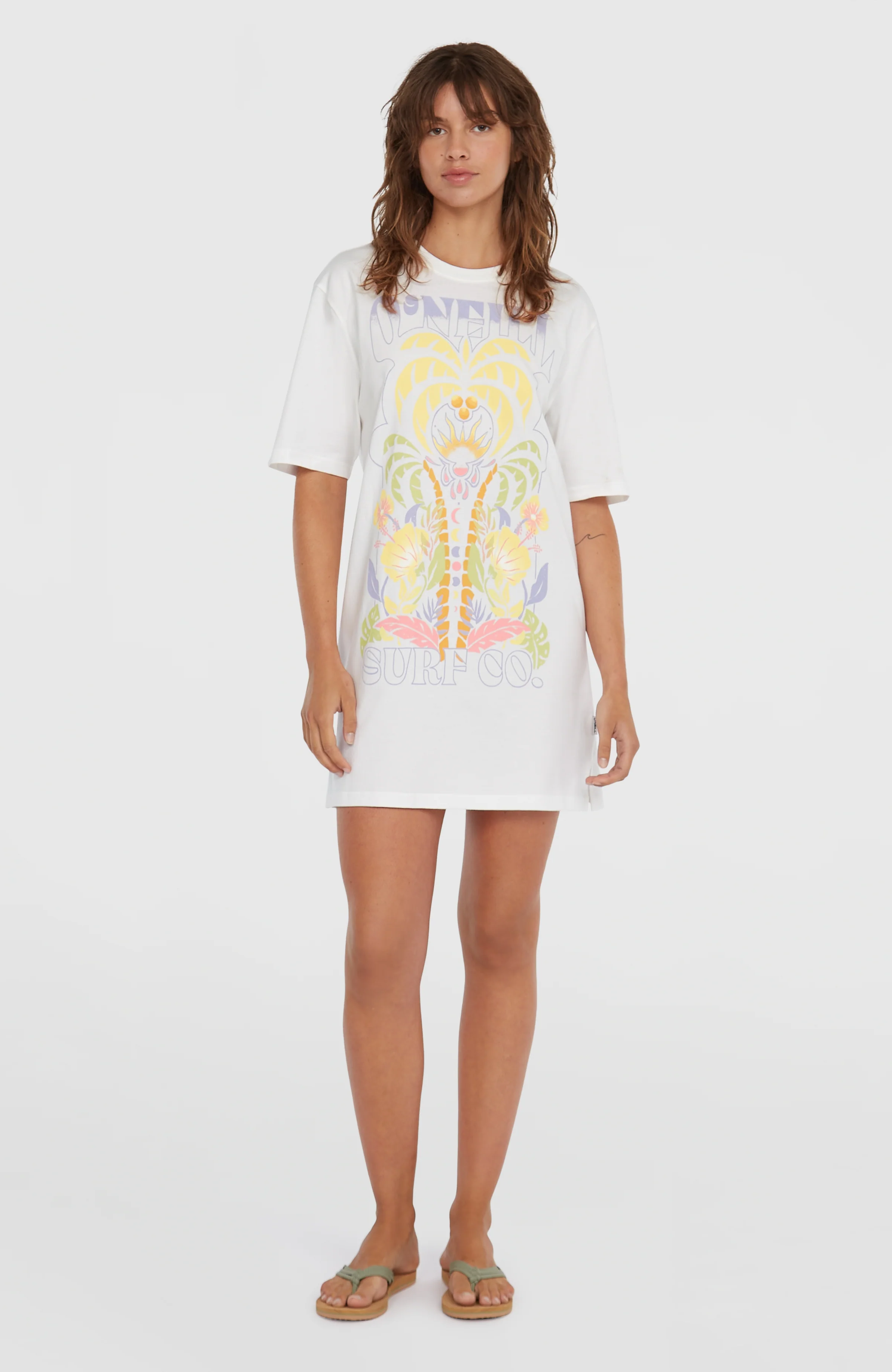 13261-beach-vintage-tee-dress-snow-white-1.webp Beach Vintage Tee Dress | Snow White