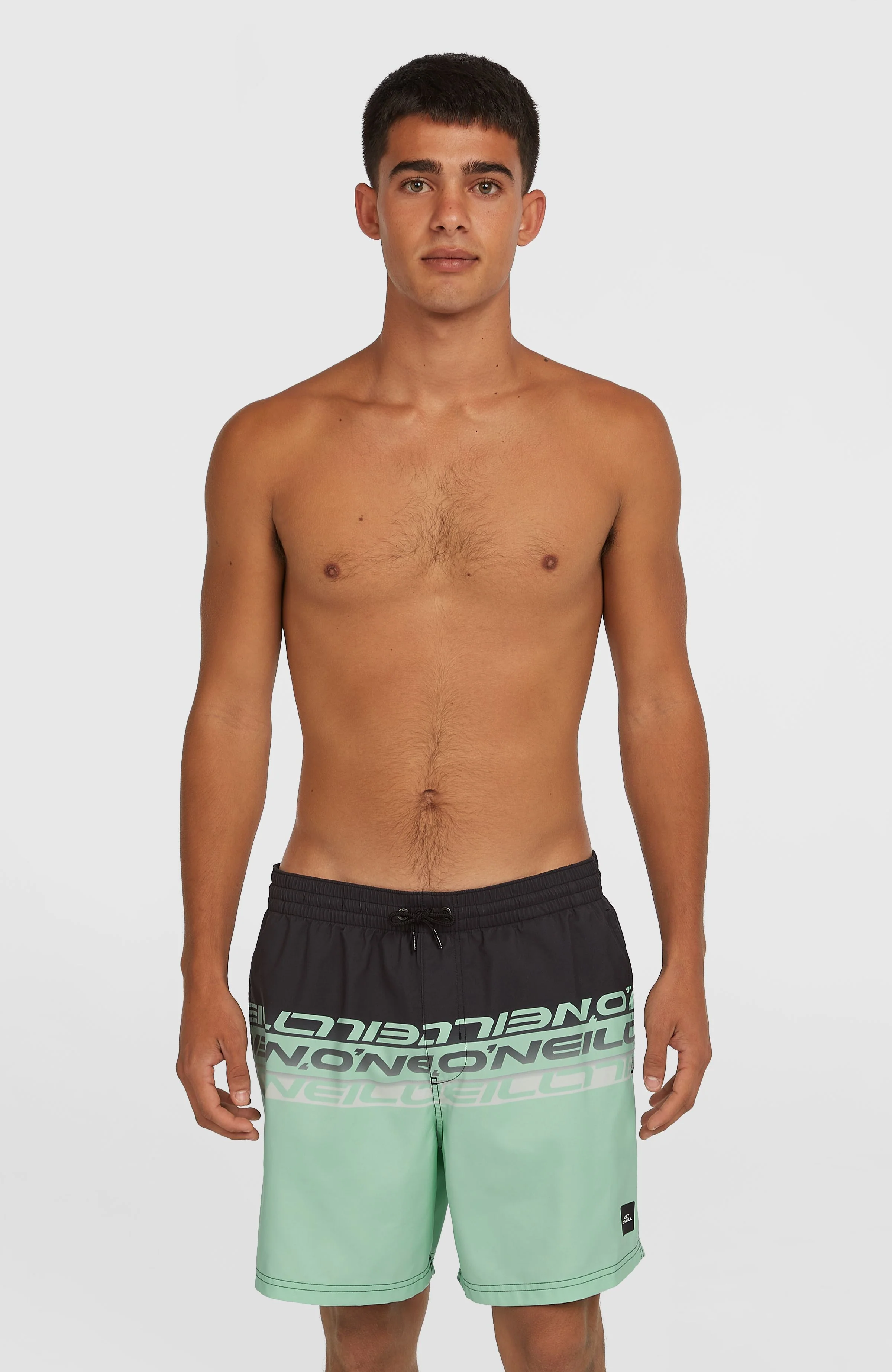 13753-cali-stripe-16-swim-shorts-green-black-upside-down-clean-1.webp Cali Stripe 16'' Swim Shorts | Green/Black Upside Down Clean