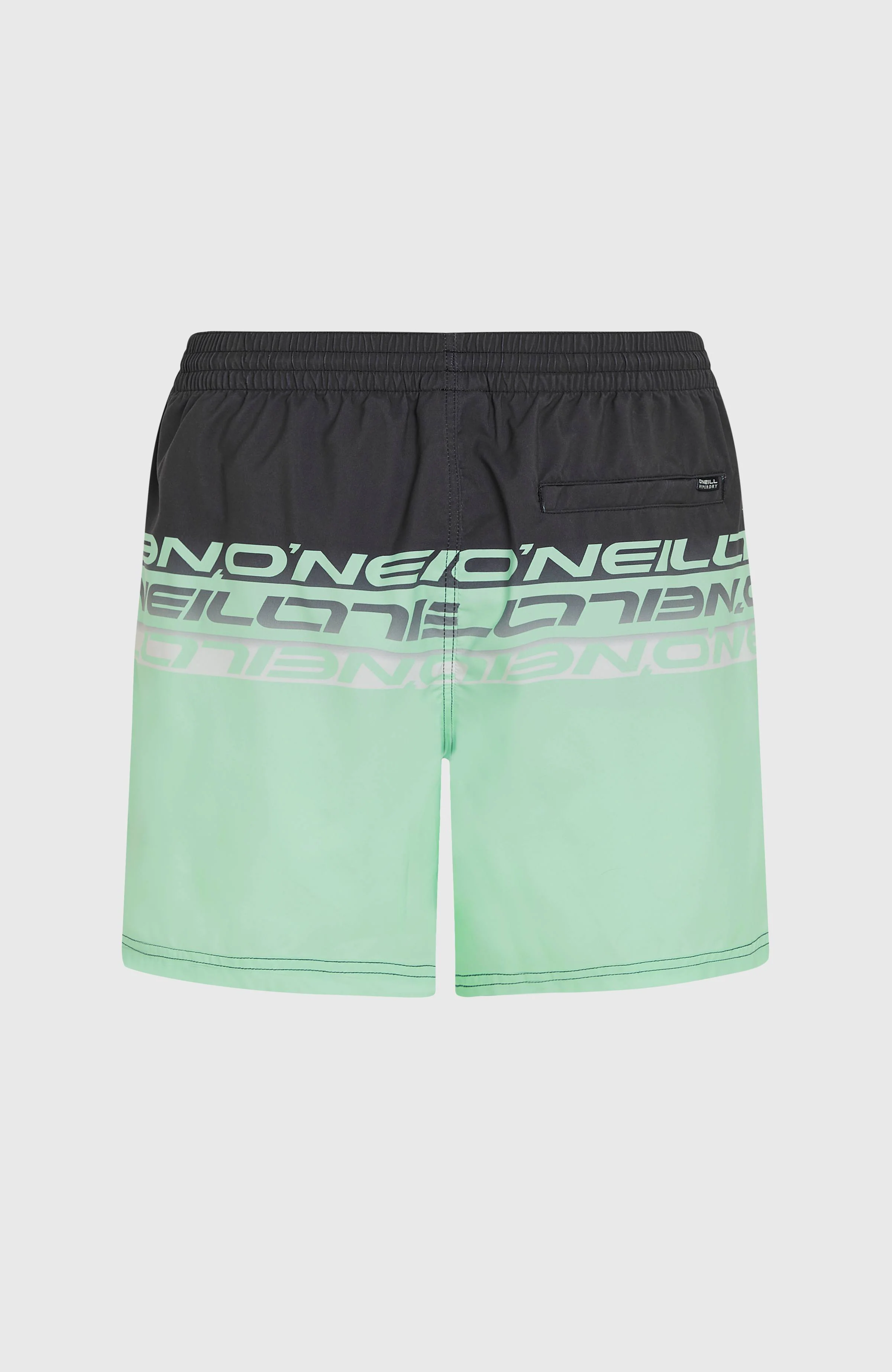 Cali Stripe 16'' Swim Shorts | Green/Black Upside Down Clean