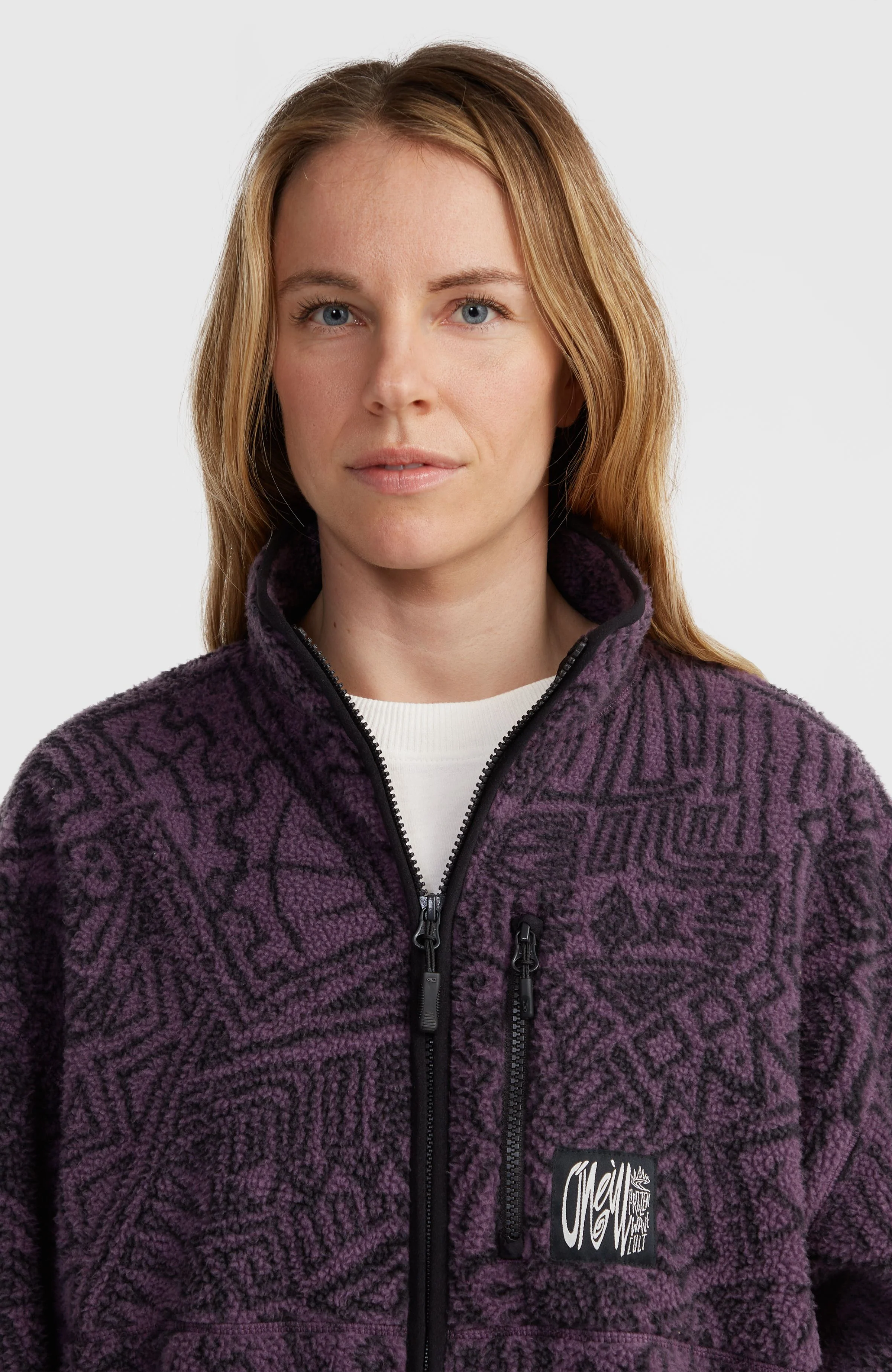 Surf Heroes High-Pile Fleece | Black/Purple Sketcheritage