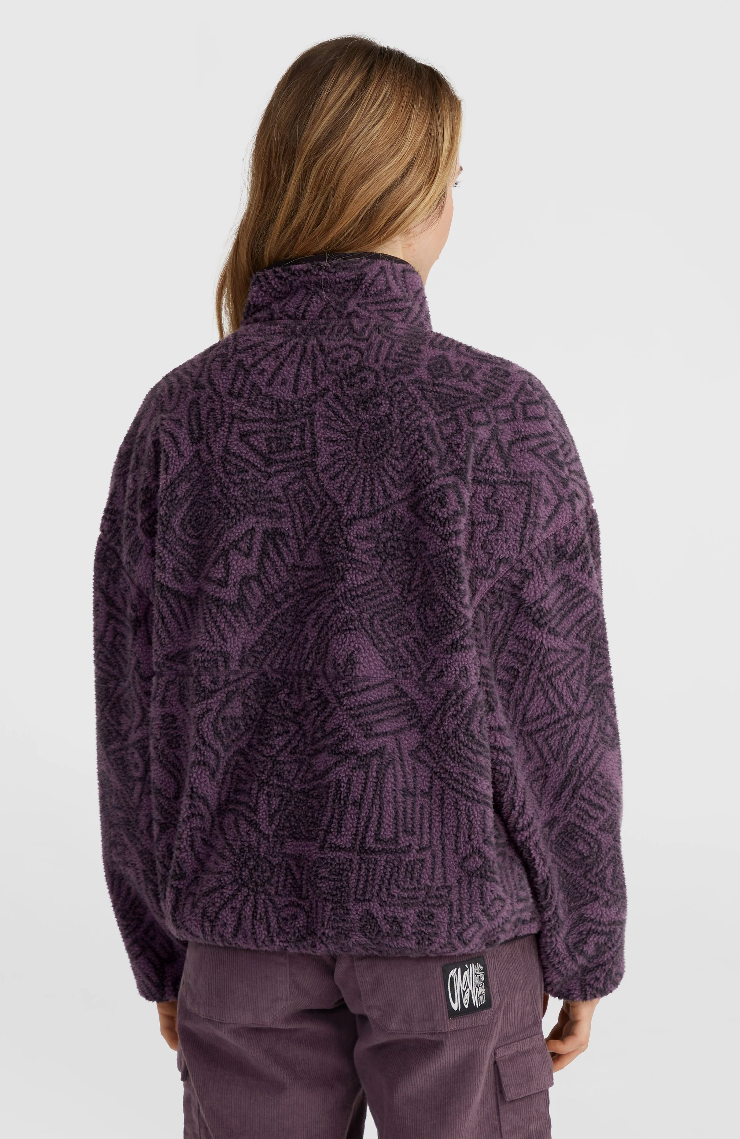 Surf Heroes High-Pile Fleece | Black/Purple Sketcheritage