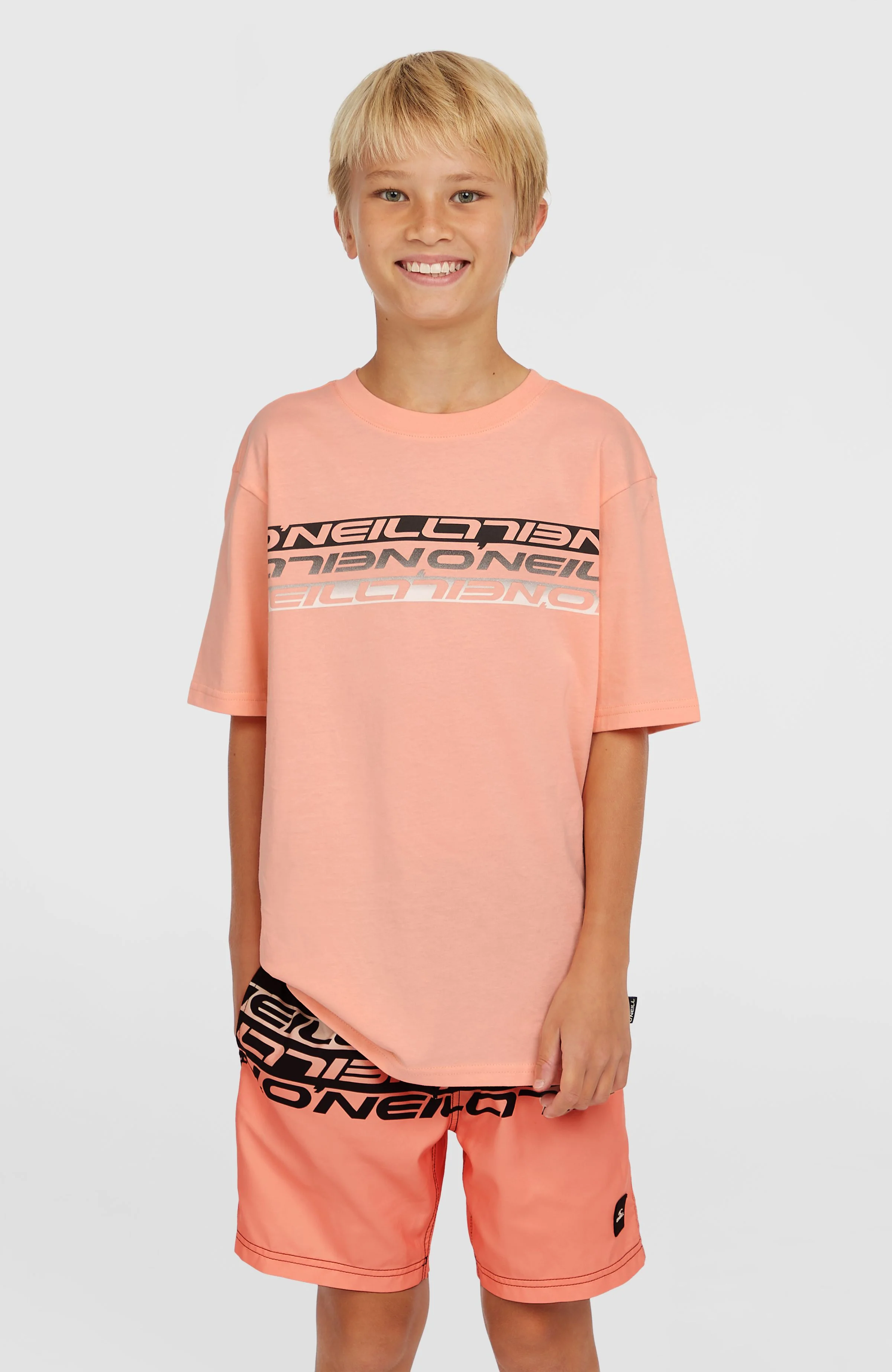 14162-stripe-t-shirt-coral-pop-1.webp Stripe T-Shirt | Coral Pop