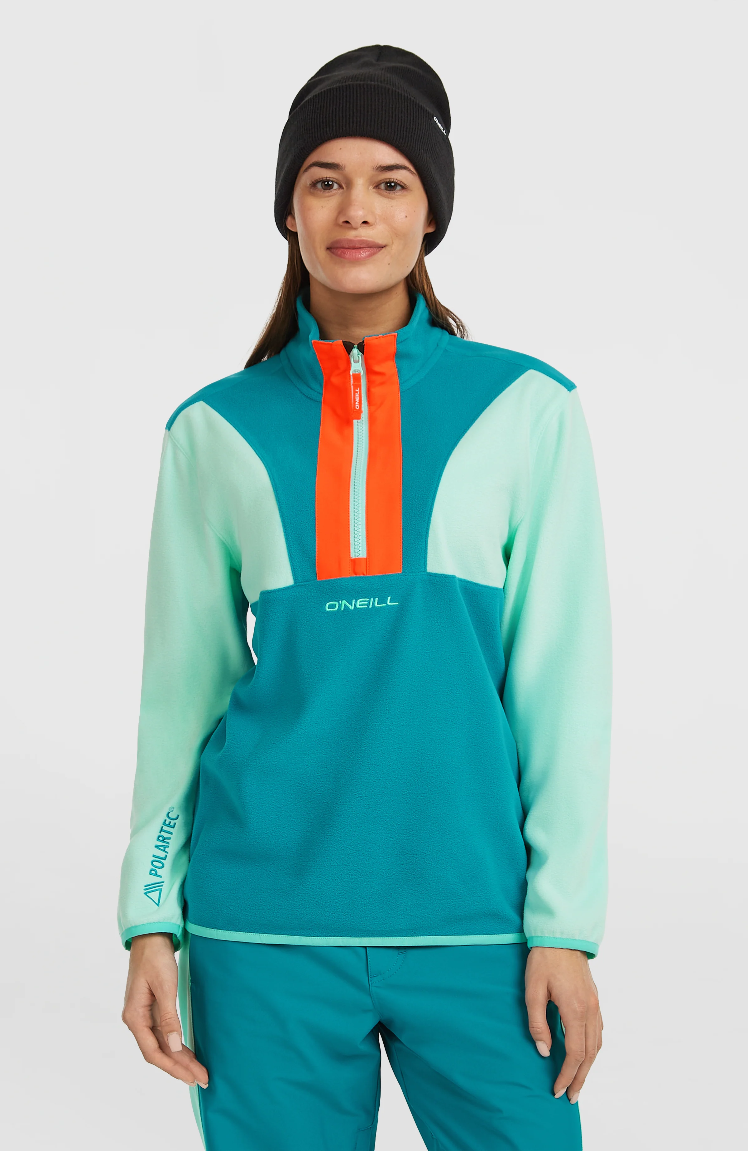 FWC'Cruz Triple Polartec® Half-Zip Fleece | Retro Mint Colour Block