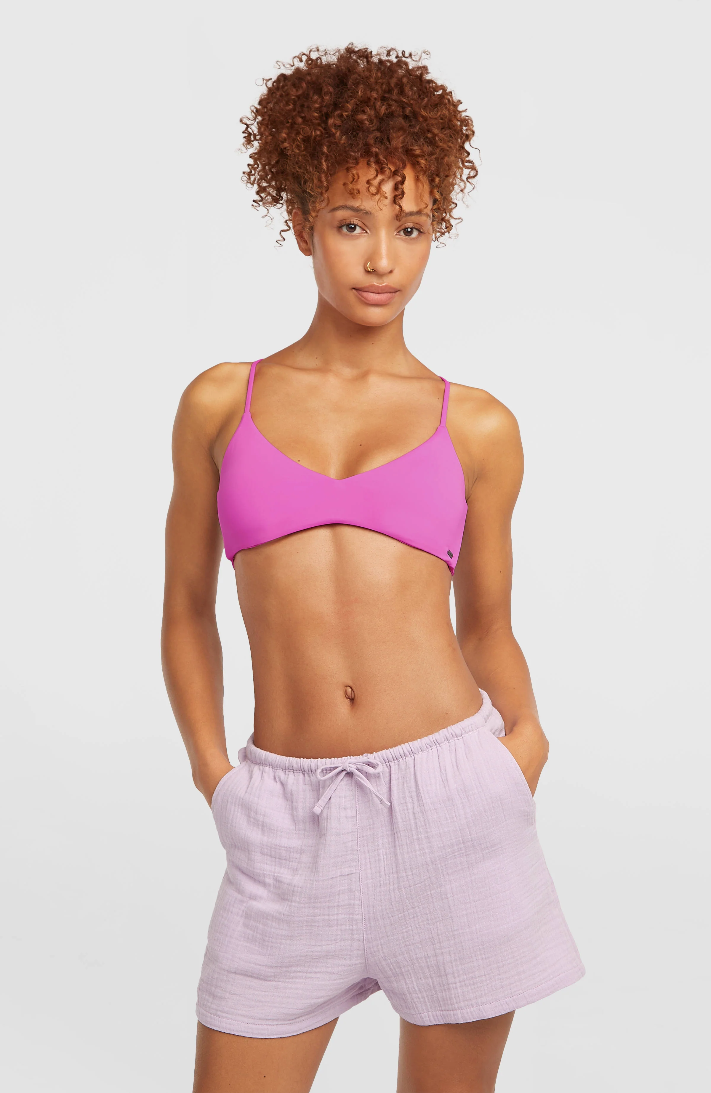 Brenda Structured Shorts | Pale Lavender