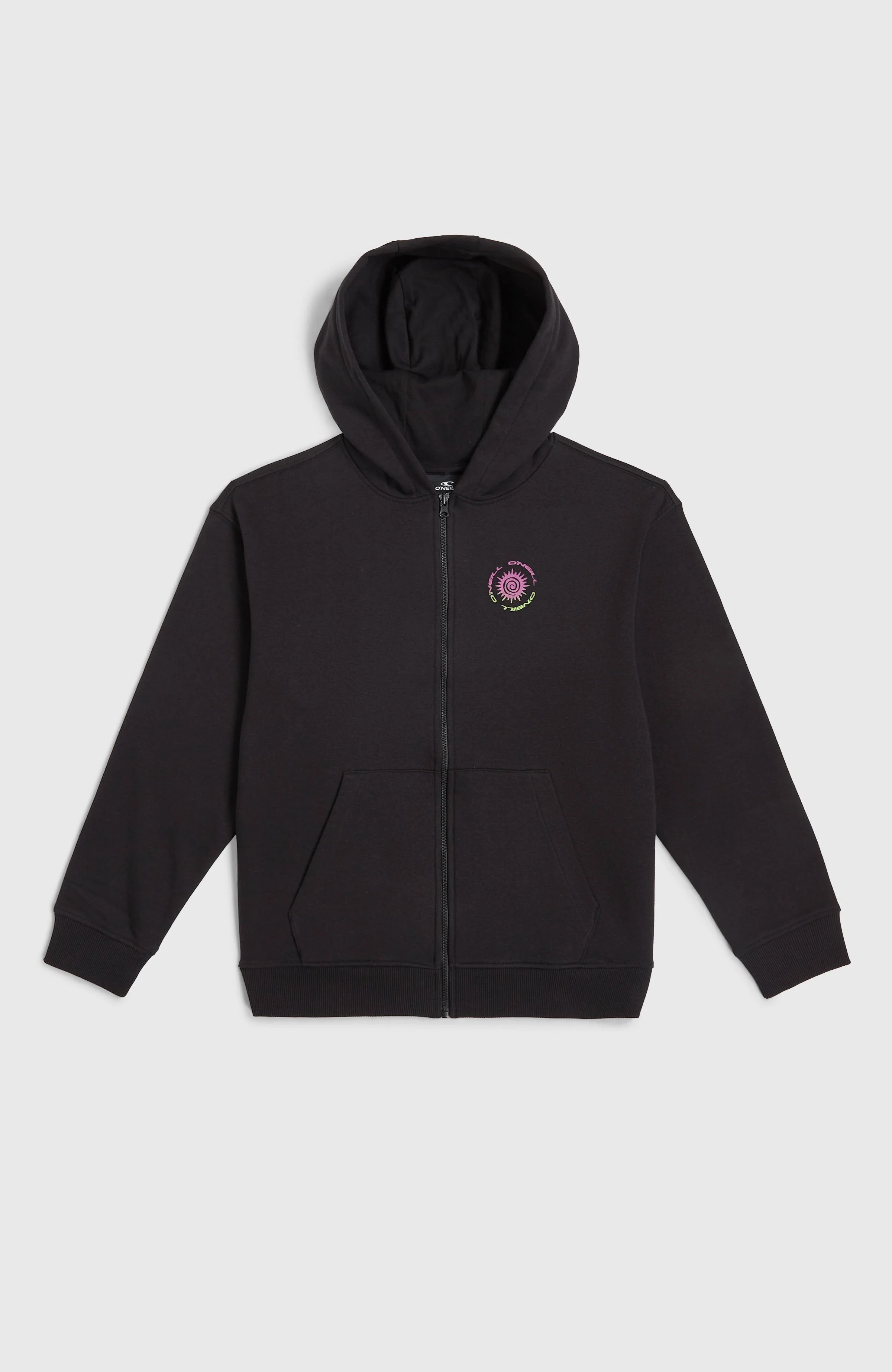 Graphic Full Zip Hoodie | Black Out