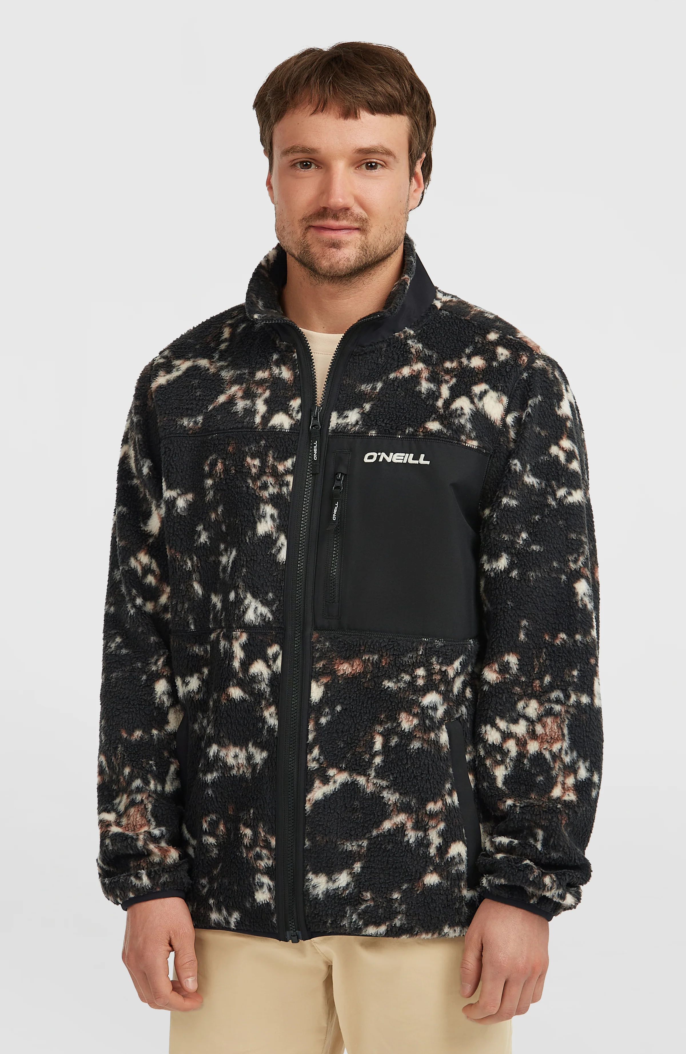 14444-must-have-high-pile-full-zip-fleece-black-beige-quarry-1.webp Must-Have High-Pile Full-Zip Fleece | Black/Beige Quarry