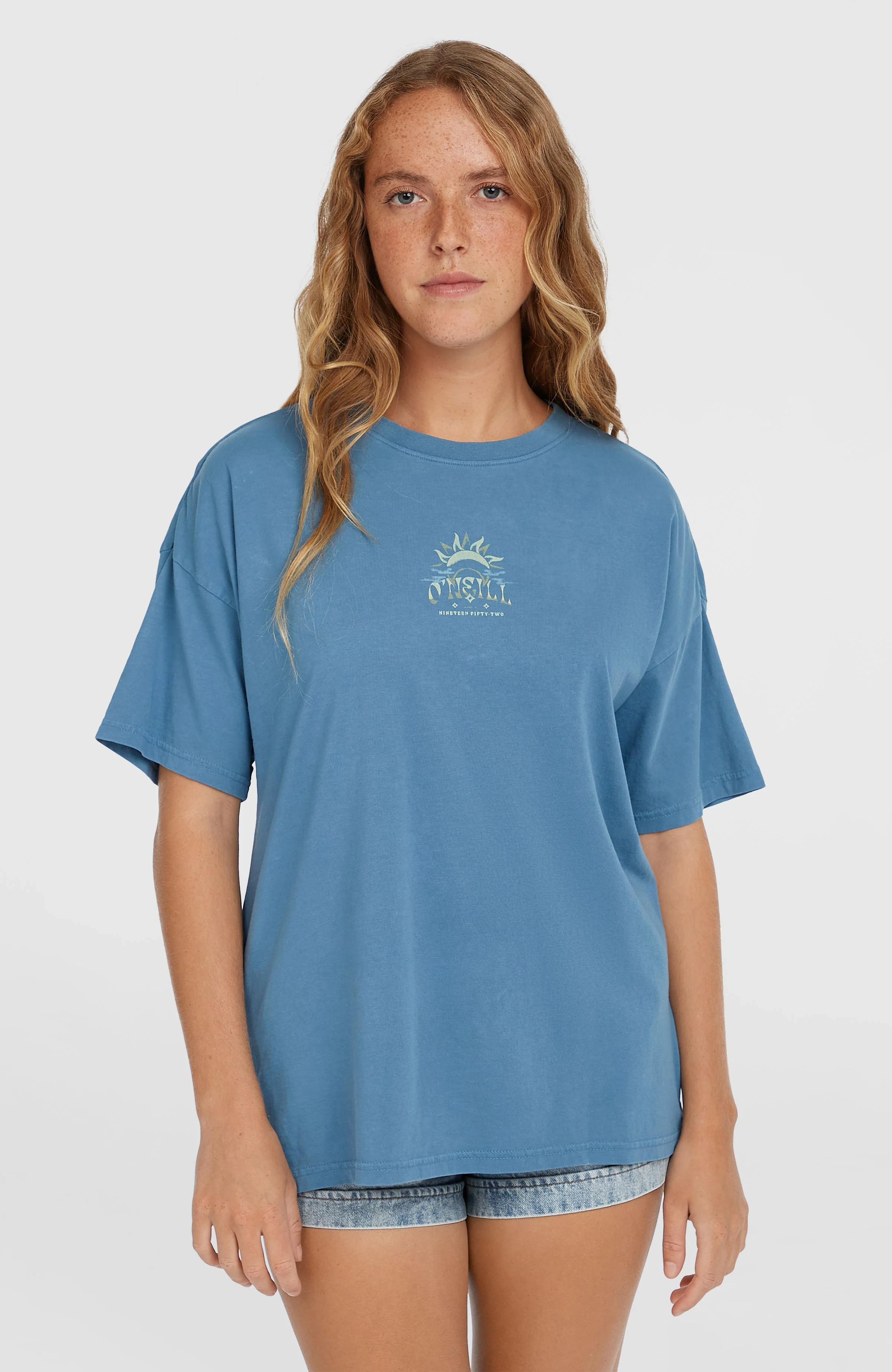 14478-beach-vintage-t-shirt-copen-blue-1.webp Beach Vintage T-Shirt | Copen Blue