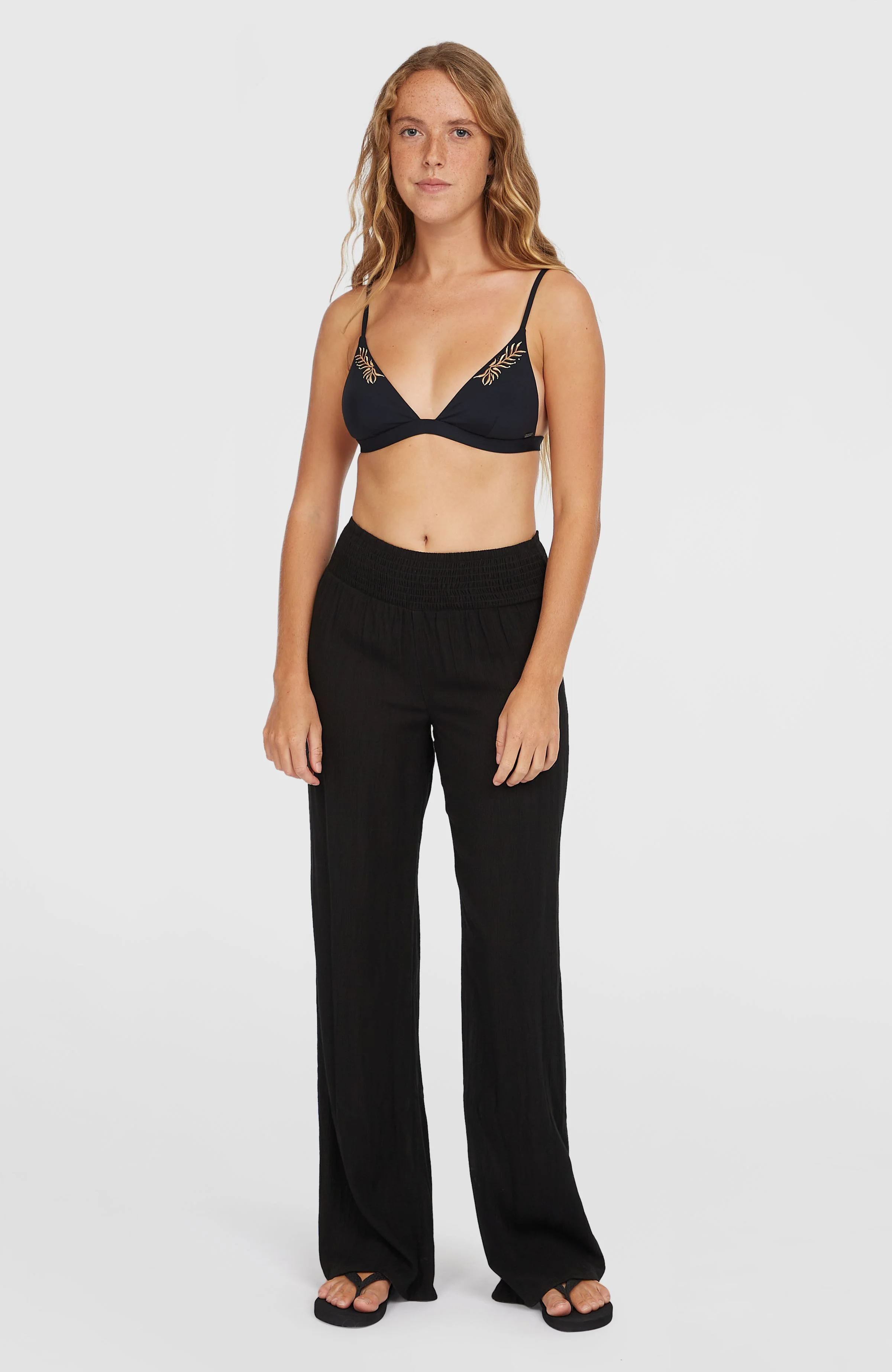 14961-johnny-smocked-waist-pants-black-out-1.webp Johnny Smocked Waist Pants | Black Out