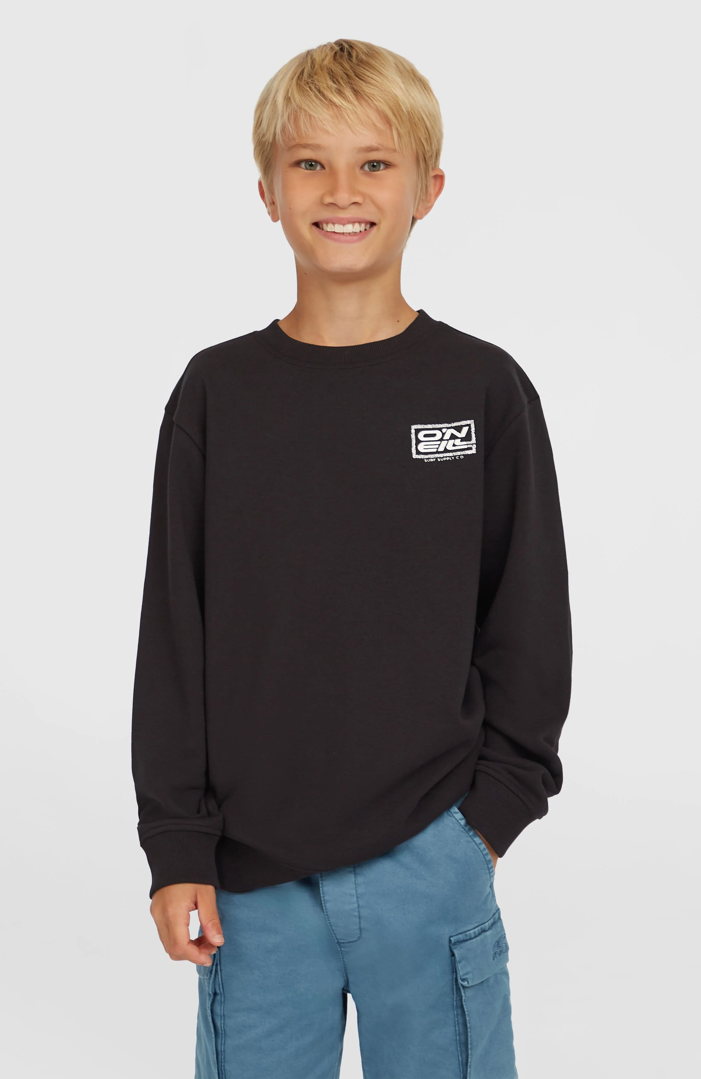 15003-logo-crew-sweatshirt-black-out-1.webp Logo Crew Sweatshirt | Black Out