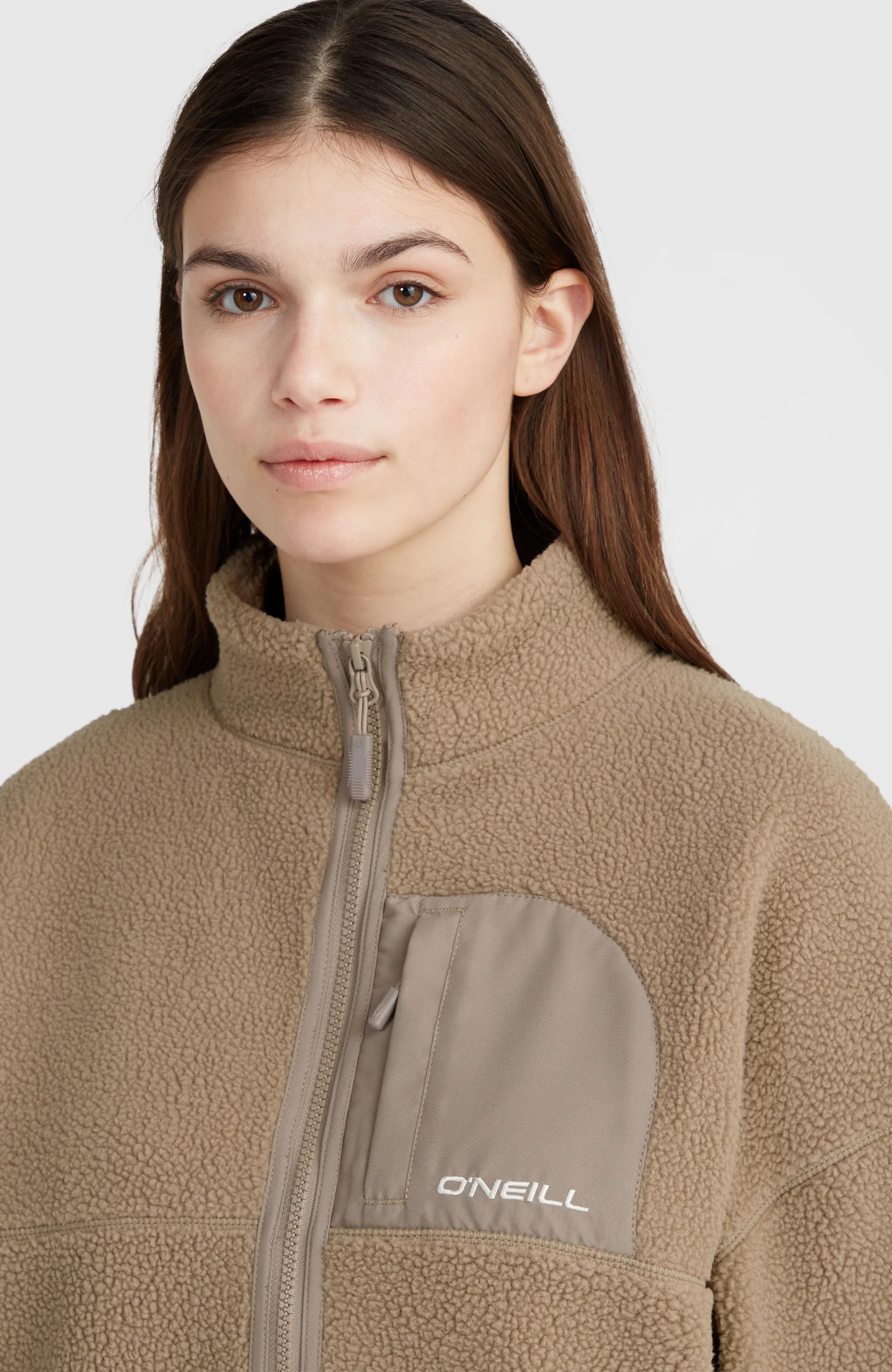 High-Pile Full-Zip Fleece | Concrete