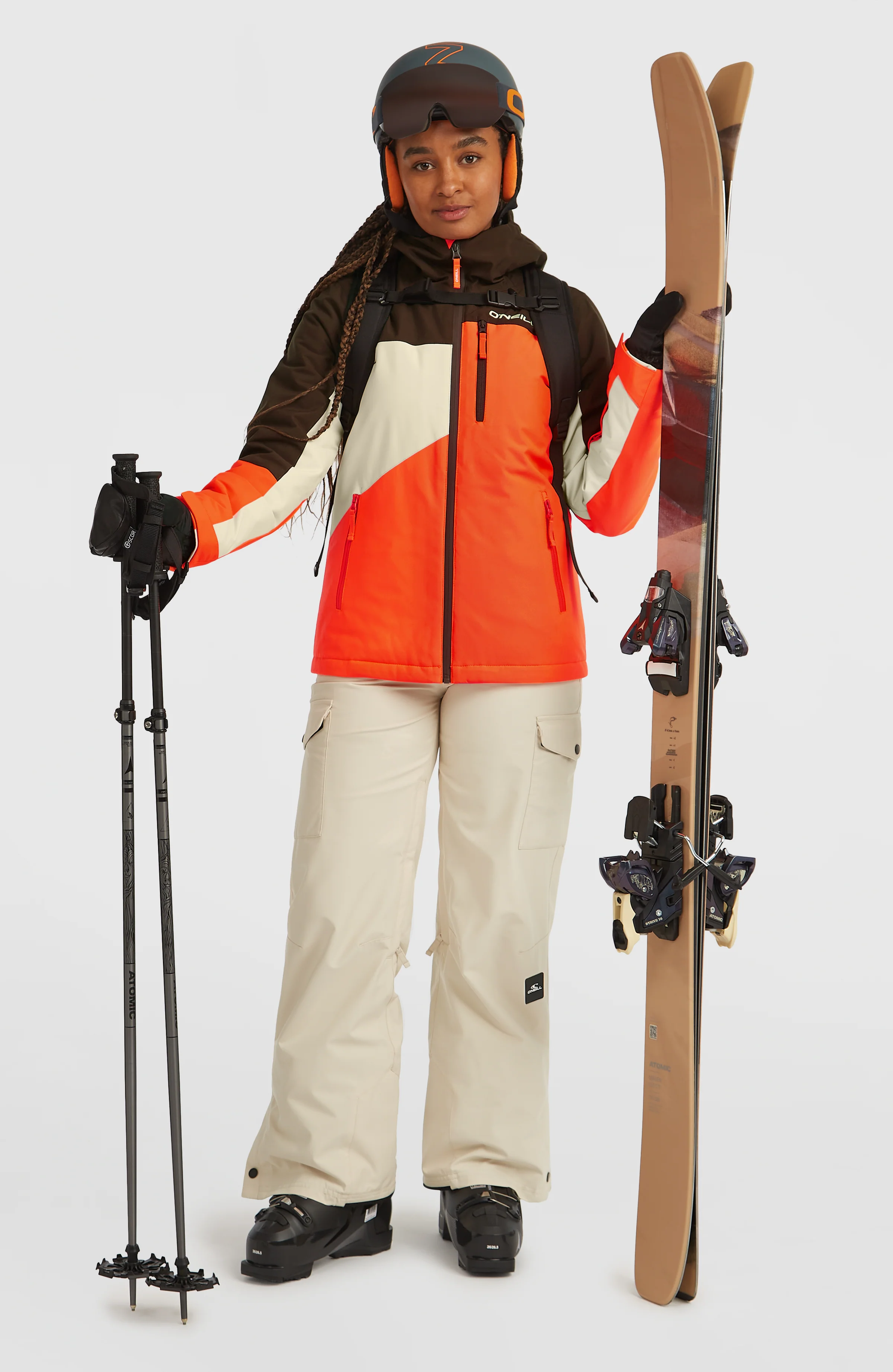 FWC'Cruz Triple Snow Jacket | Coffee Bean Colour Block