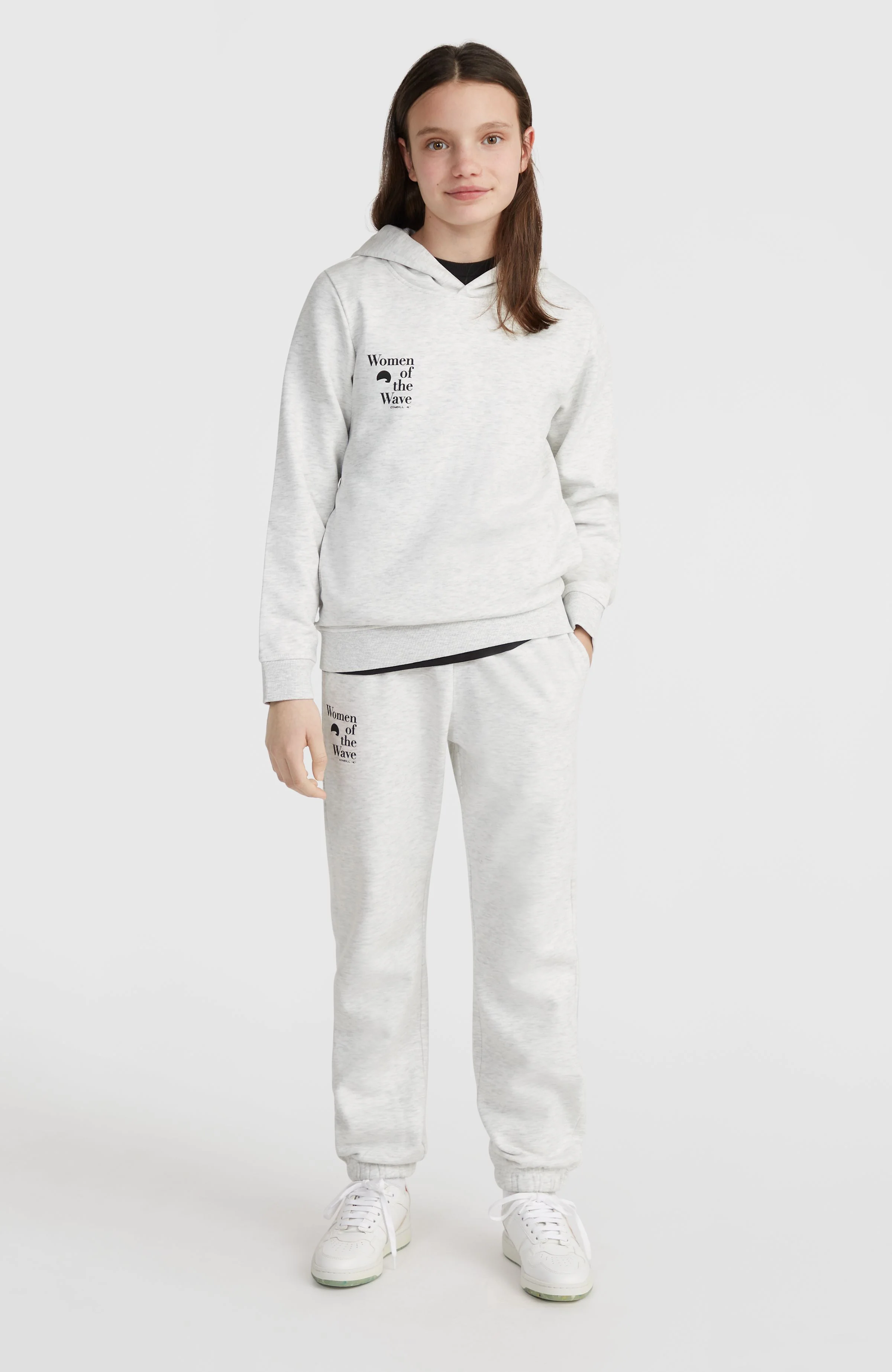 Women of the Wave Hoodie | White Melange