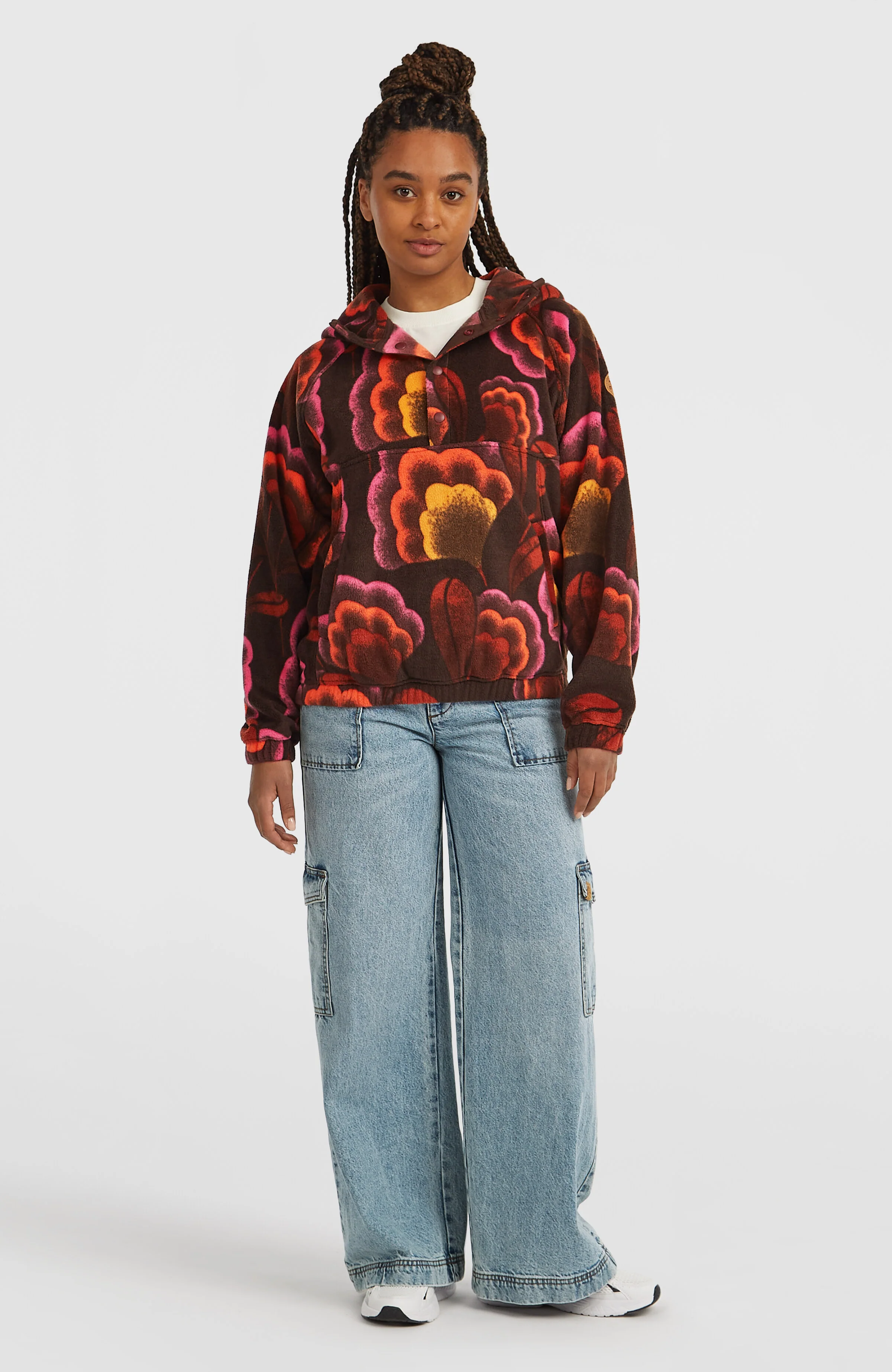 O'Riginals Superfleece Hoodie | Brown Originals Flower
