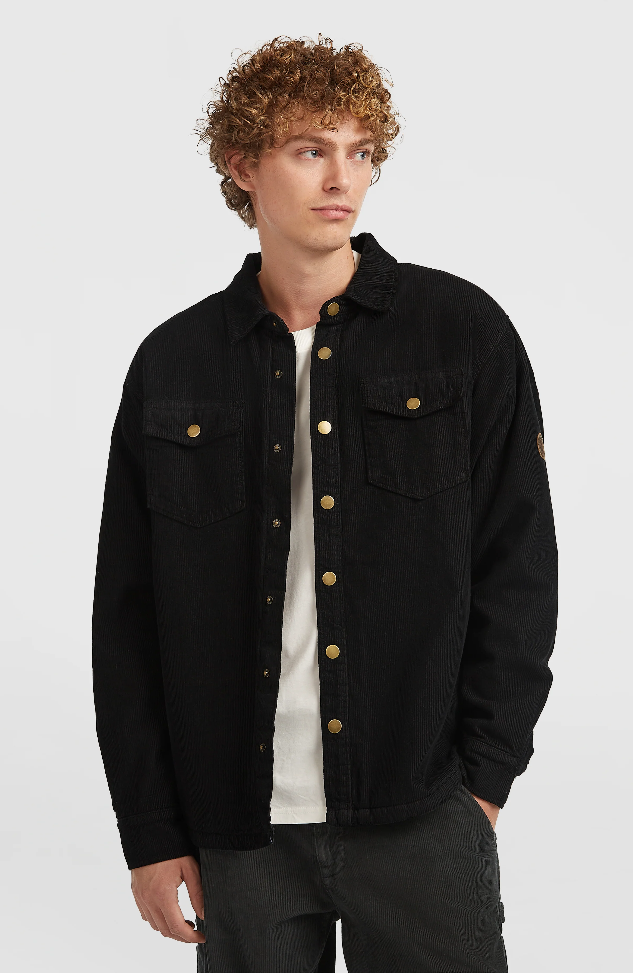 16010-o-riginals-corduroy-fleece-lined-overshirt-black-out-1.webp O'Riginals Corduroy Fleece-Lined Overshirt | Black Out