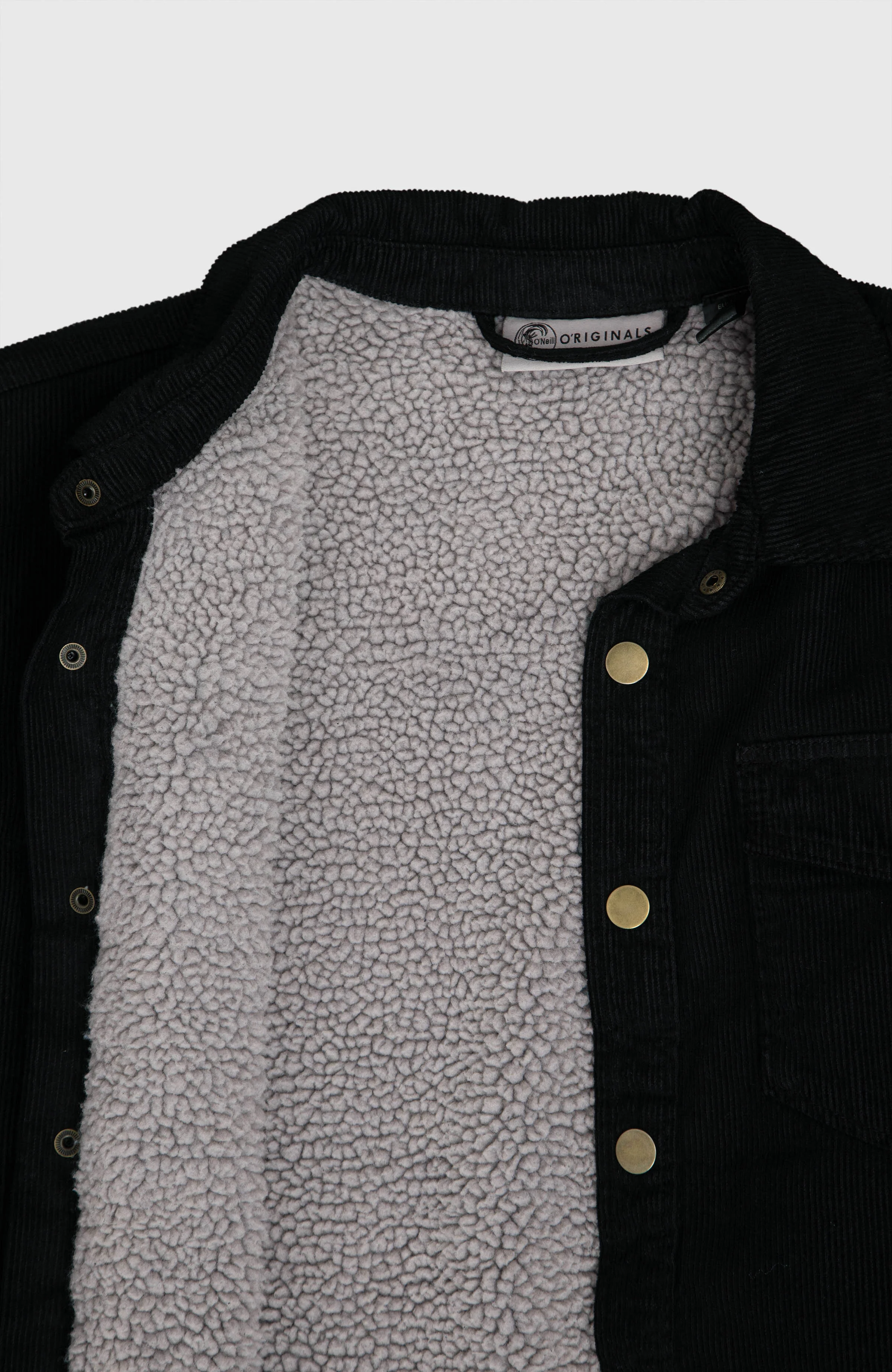 O'Riginals Corduroy Fleece-Lined Overshirt | Black Out
