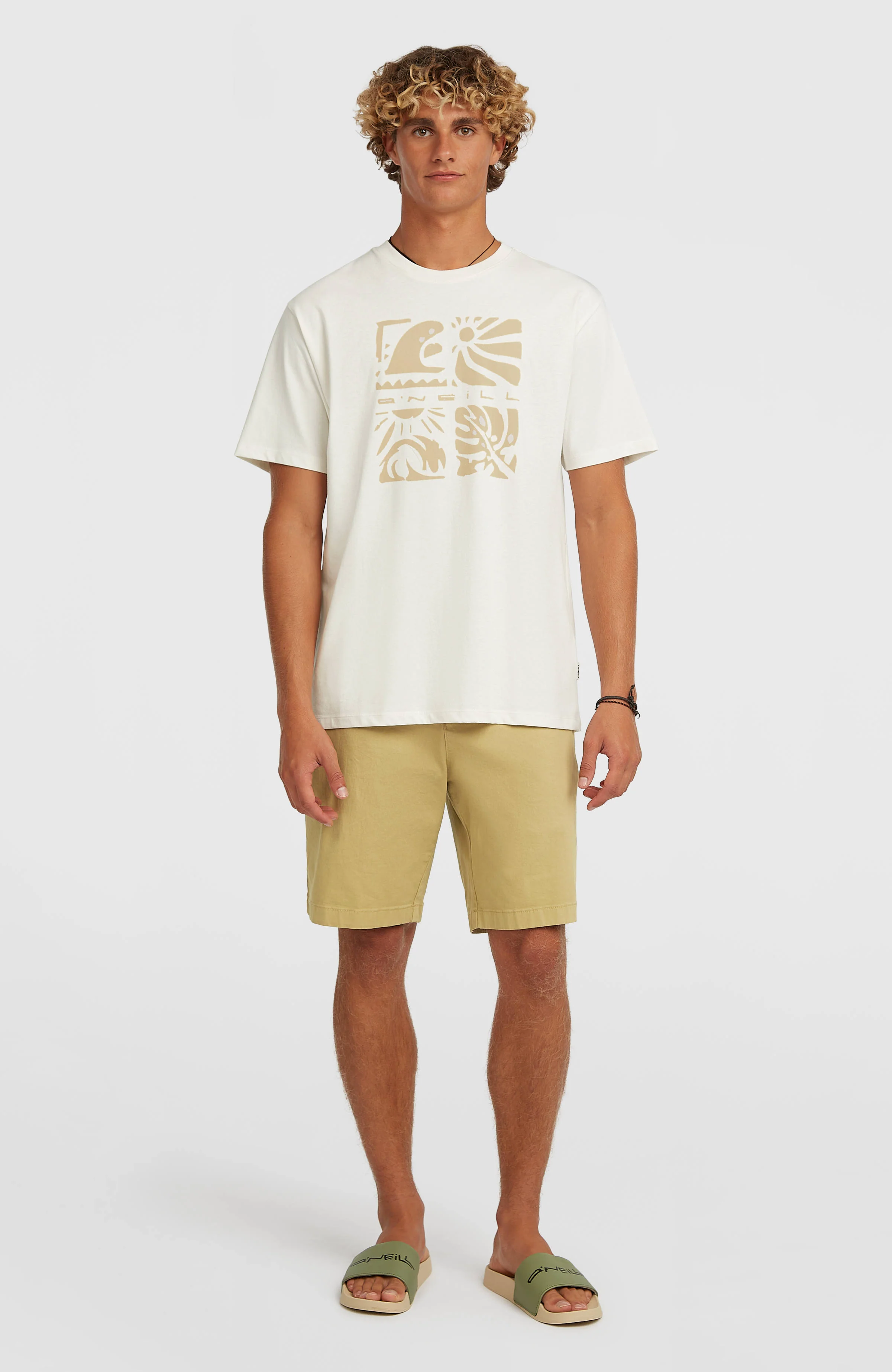 O’Neill Melange Front Print T-Shirt | Snow White