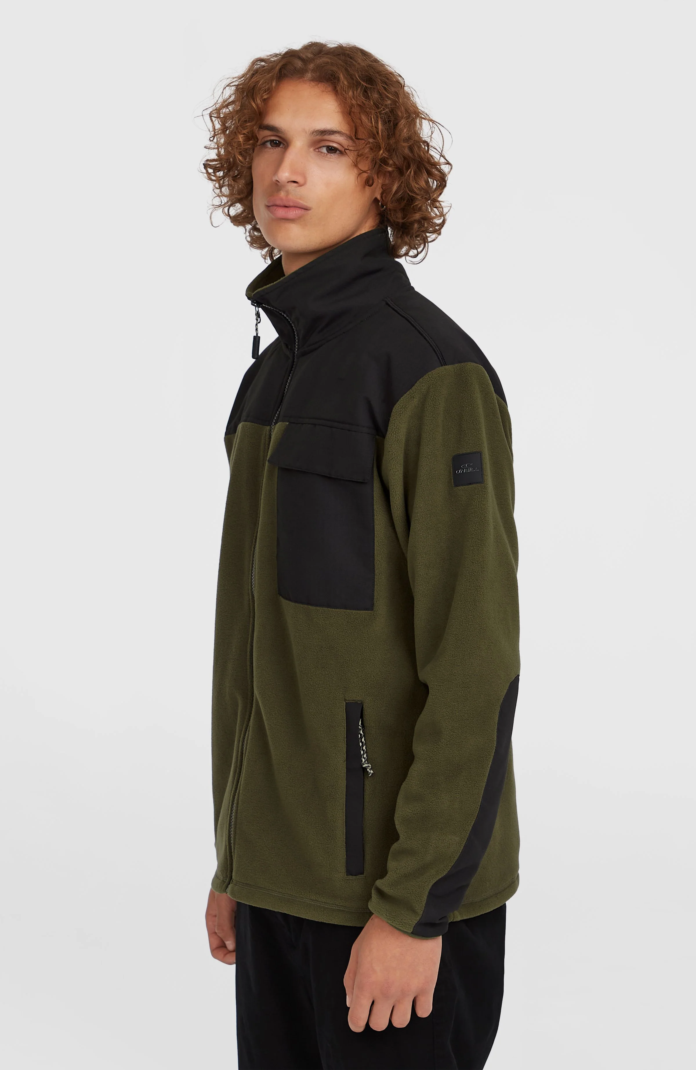 Utility Polartec® 200 Full-Zip Fleece | Forest Night Colour Block