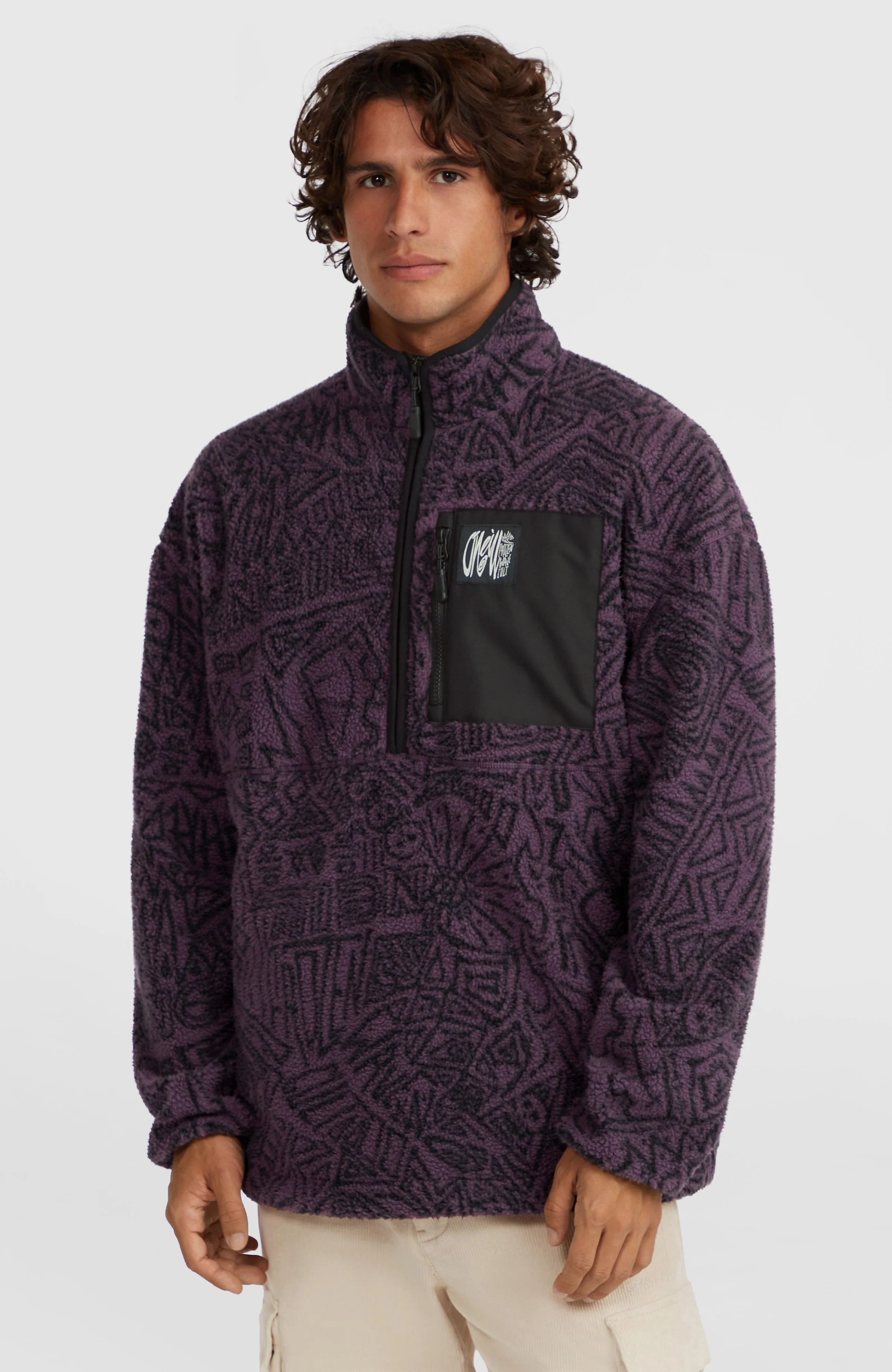 16317-surf-heroes-high-pile-half-zip-fleece-black-purple-sketcheritage-1.webp Surf Heroes High-Pile Half-Zip Fleece | Black/Purple Sketcheritage