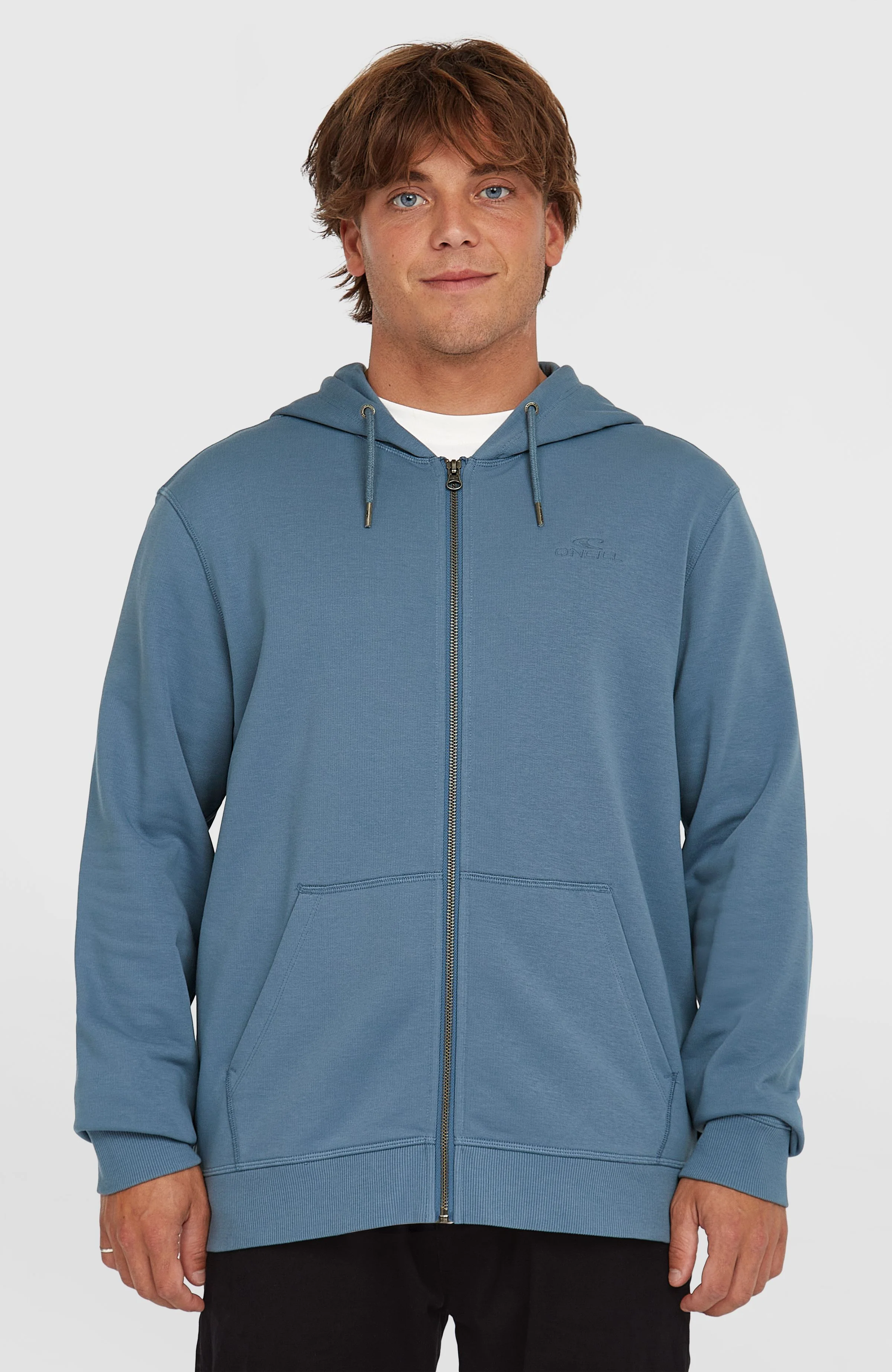 16352-small-logo-full-zip-hoodie-copen-blue-1.webp Small Logo Full Zip Hoodie | Copen Blue